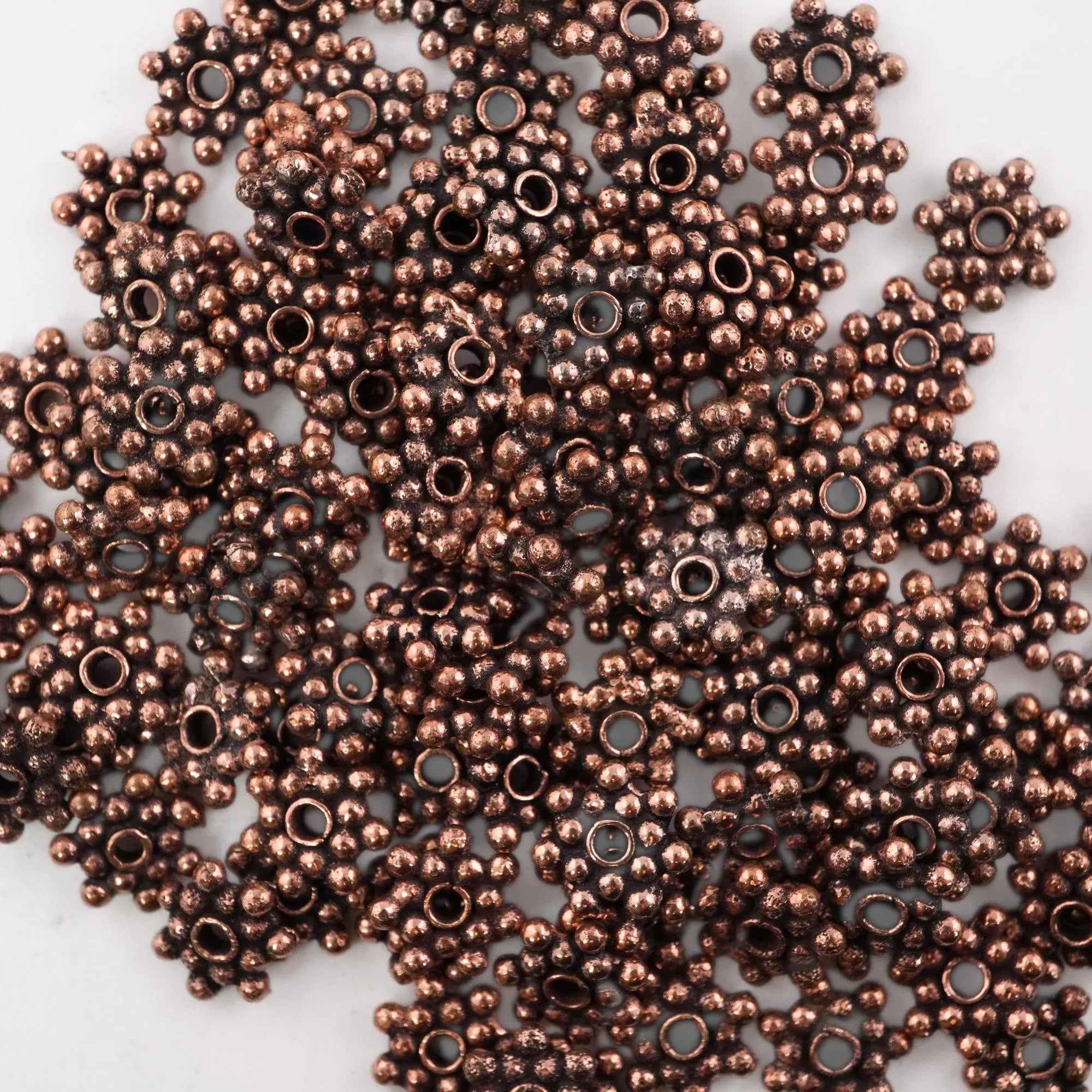 Antique Copper Flower Shape Daisy Spacers Beads Metal Bead