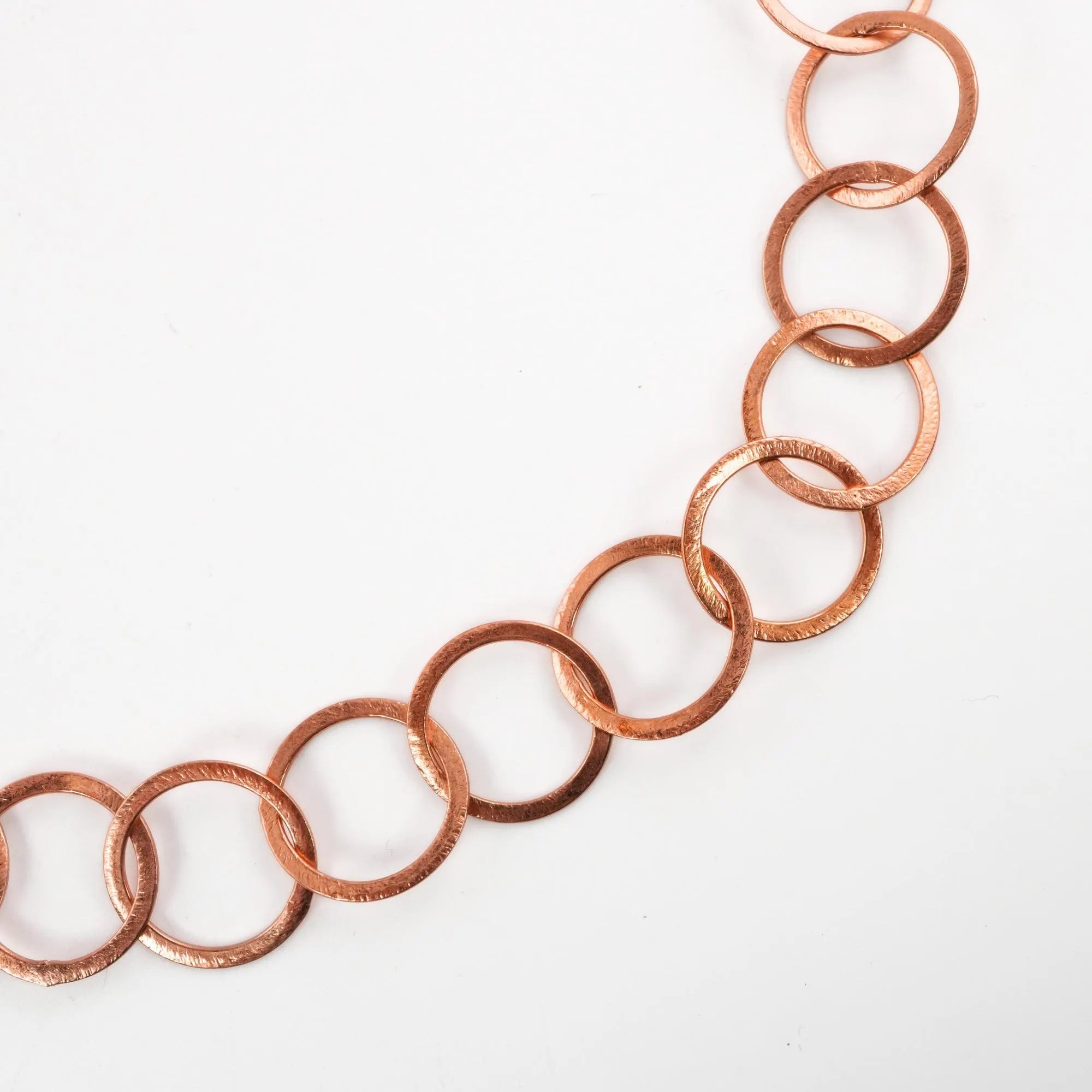 Antique Copper Round Shape Boho and Vintage Findings Link Chain