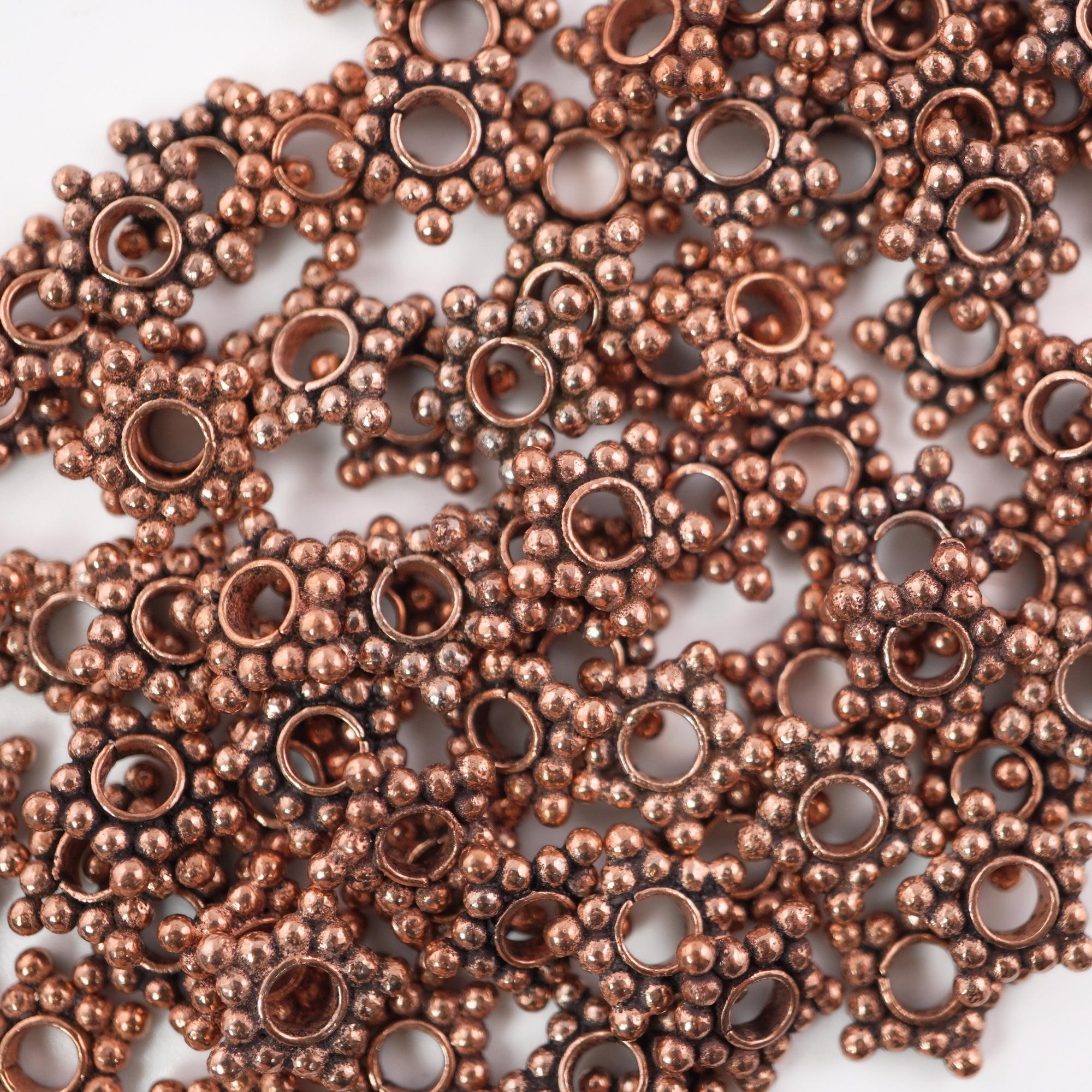 Antique Copper Daisy Spacer TierraCast Bali Beads