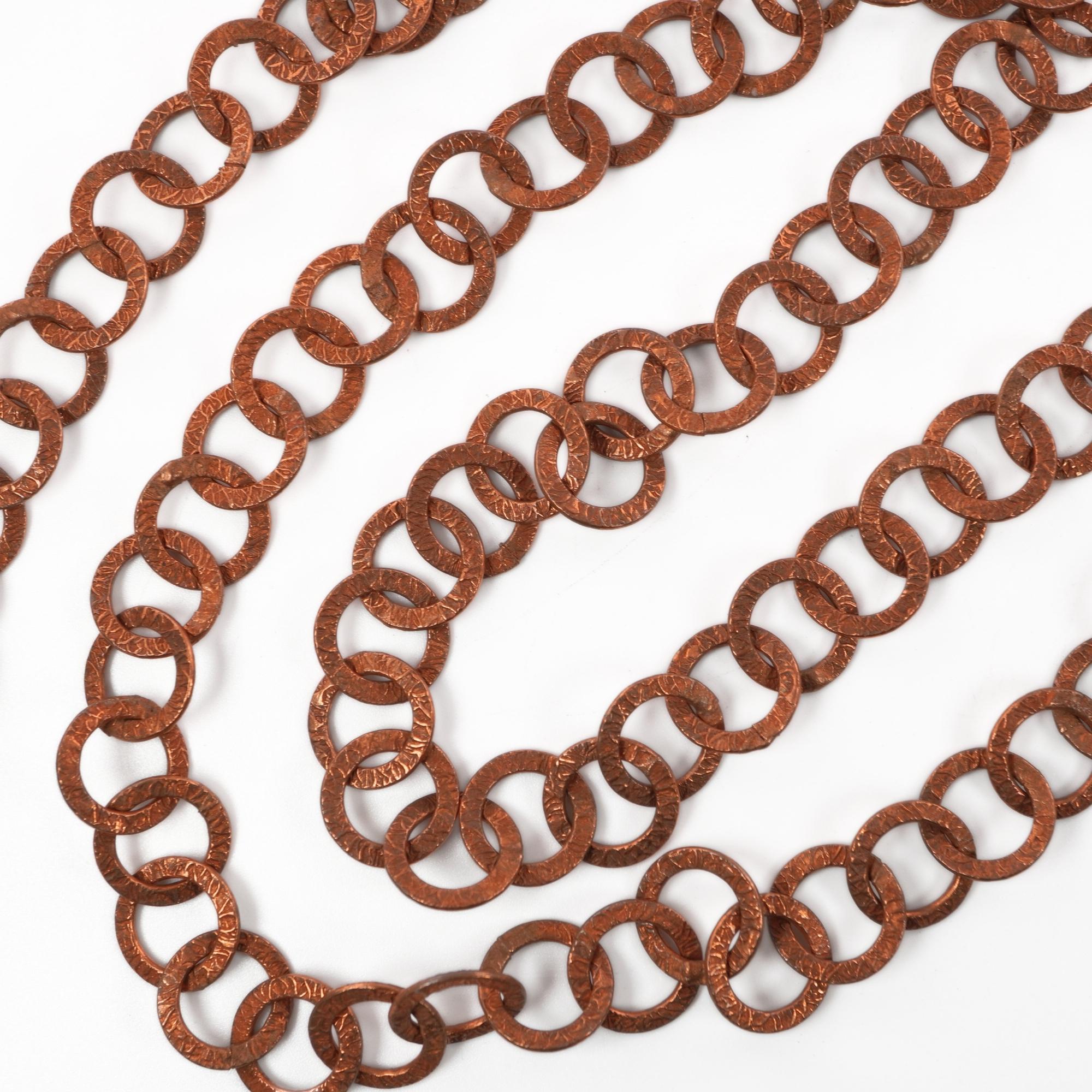 Antique Copper Round Link Chain