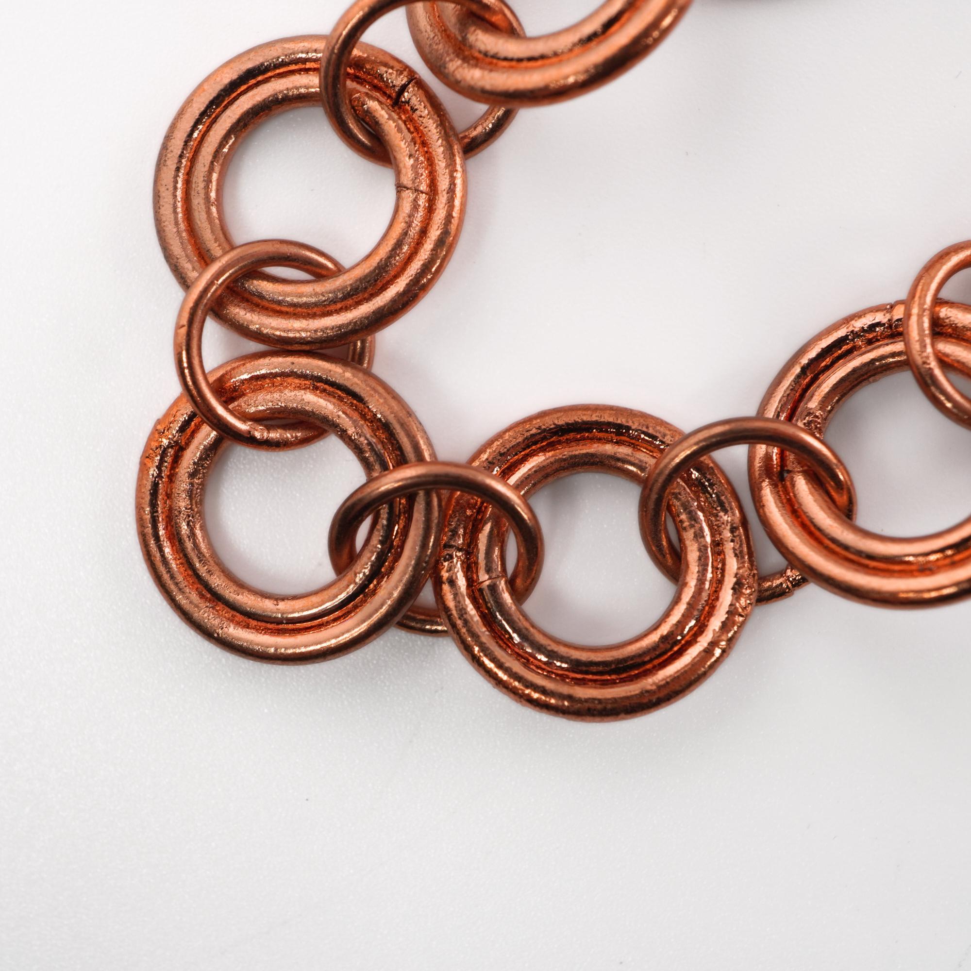 Antique Copper Round Cable Link Chain