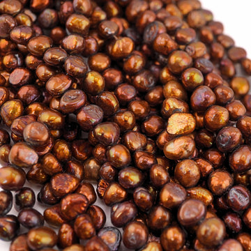 Chocolate baroque freshwater pearls wholesale