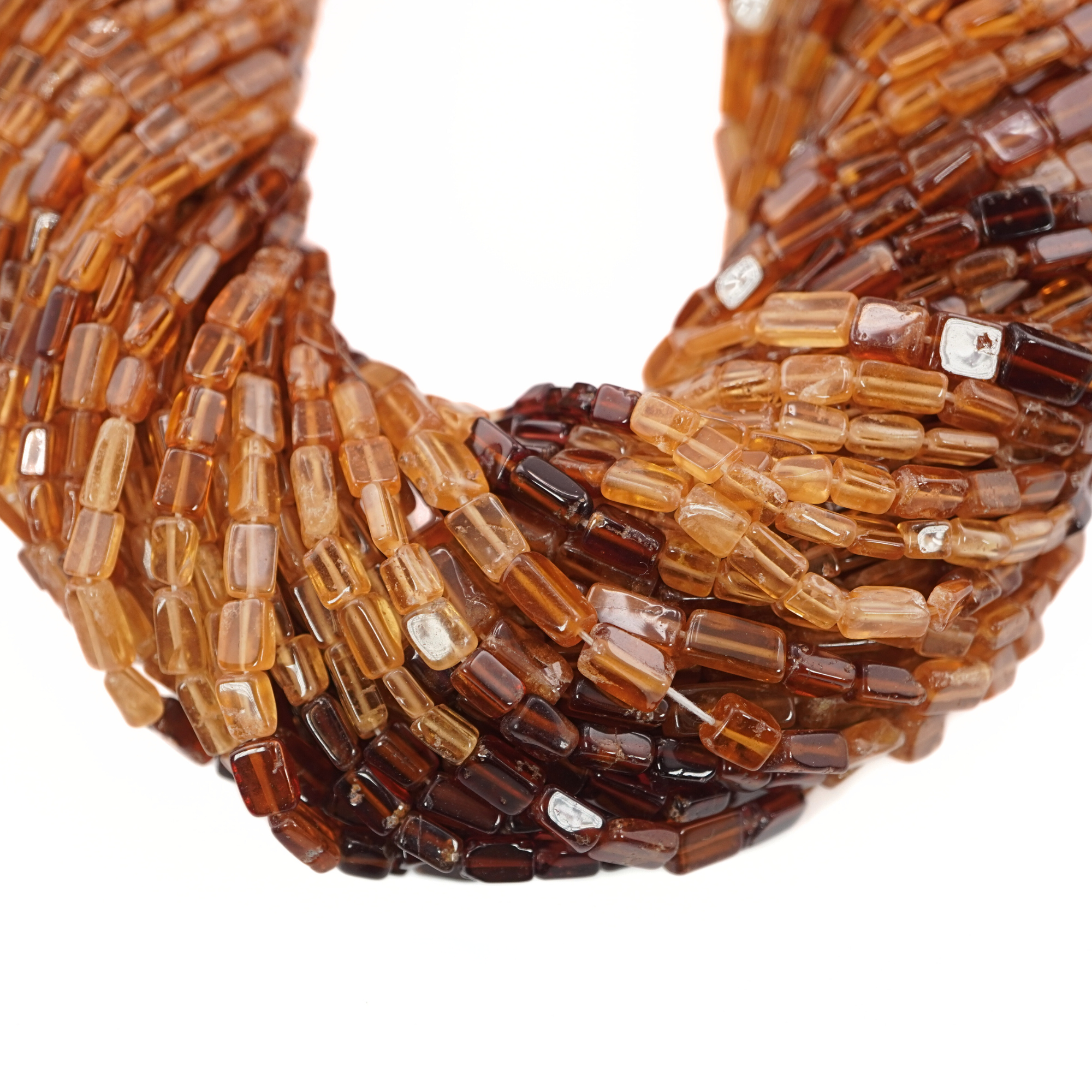 Citrine Smooth Rectangle Shape Gemstone Strand Beads