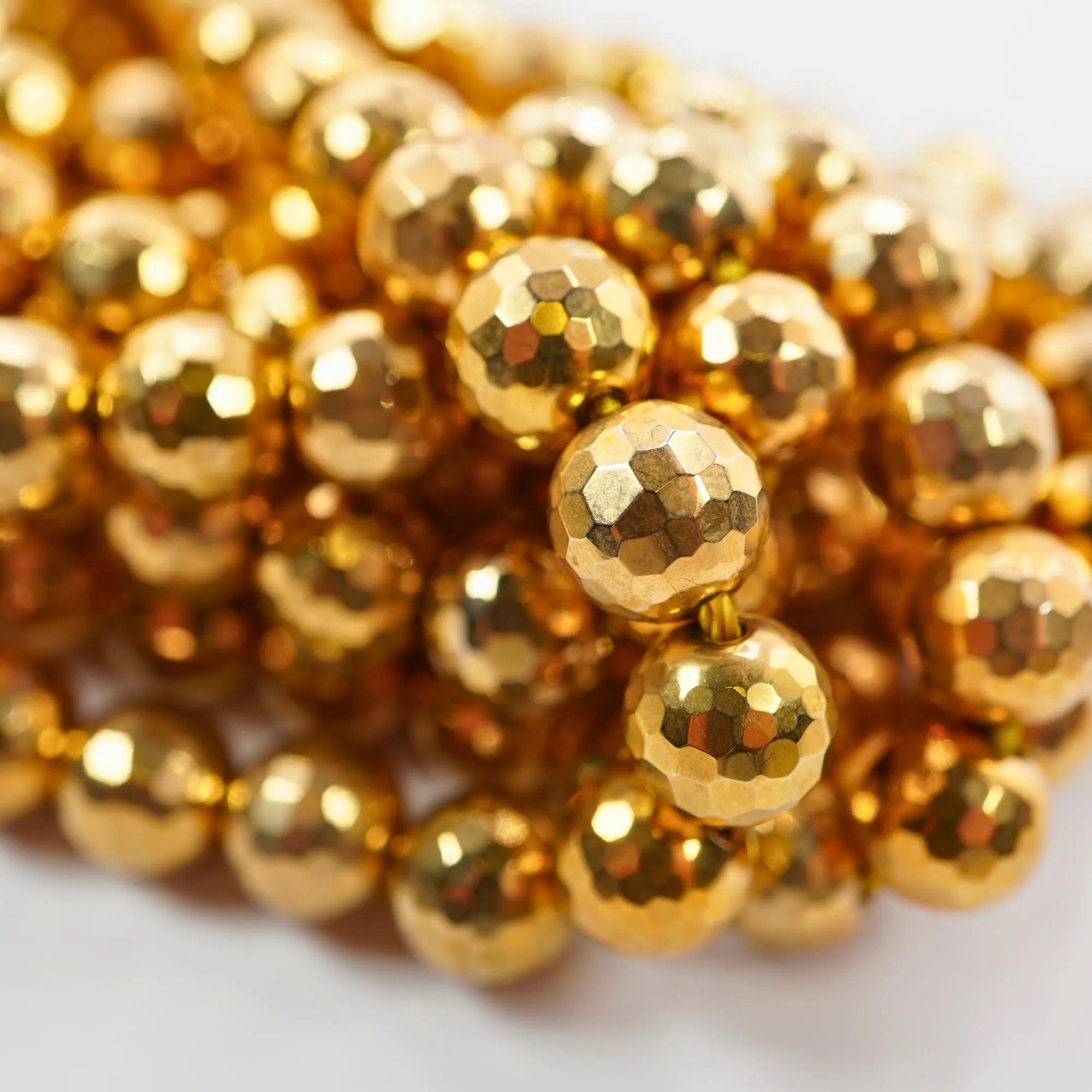 Coated Agate Faceted Round Shape Gemstone Strand Beads