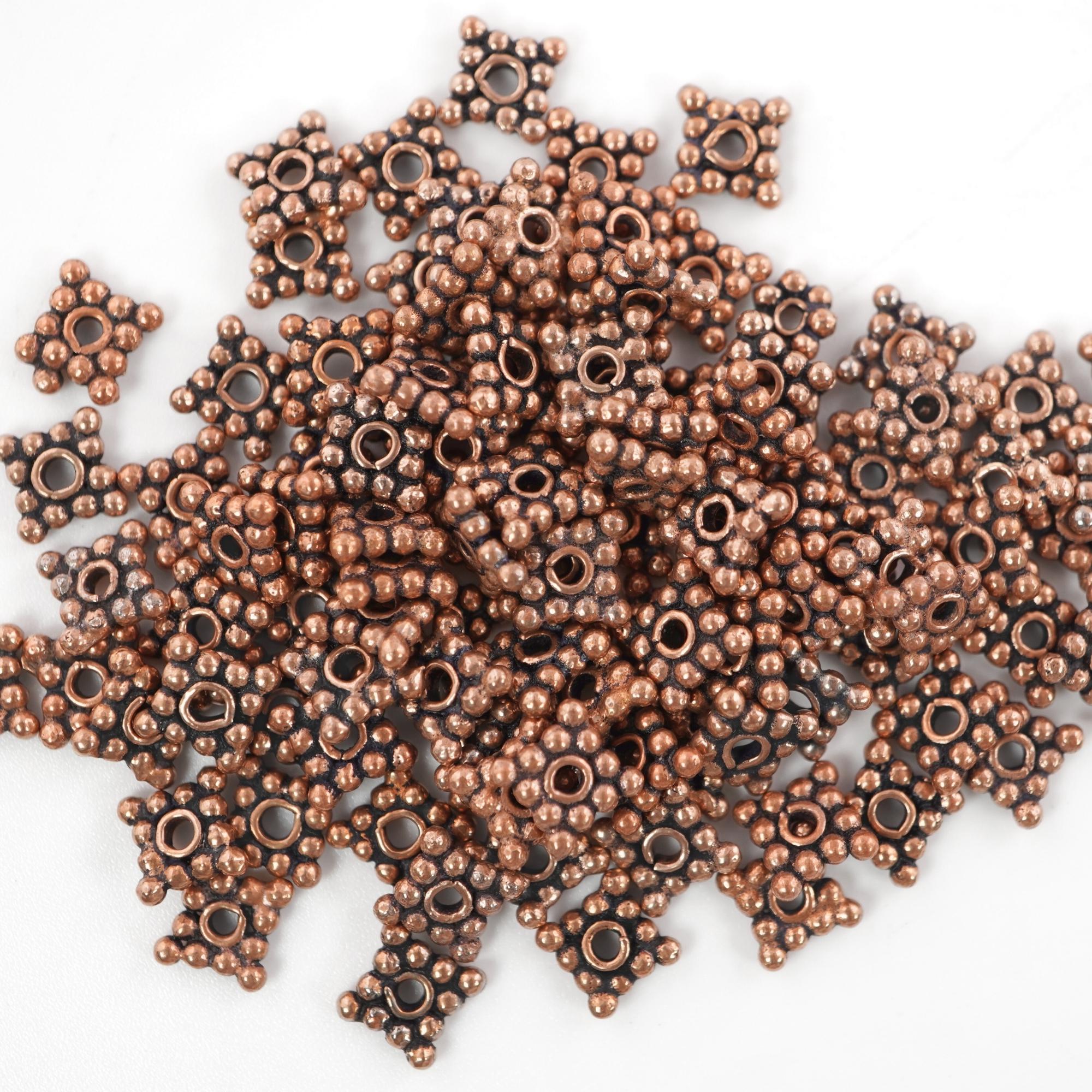 Copper Daisy Spacer TierraCast Beads