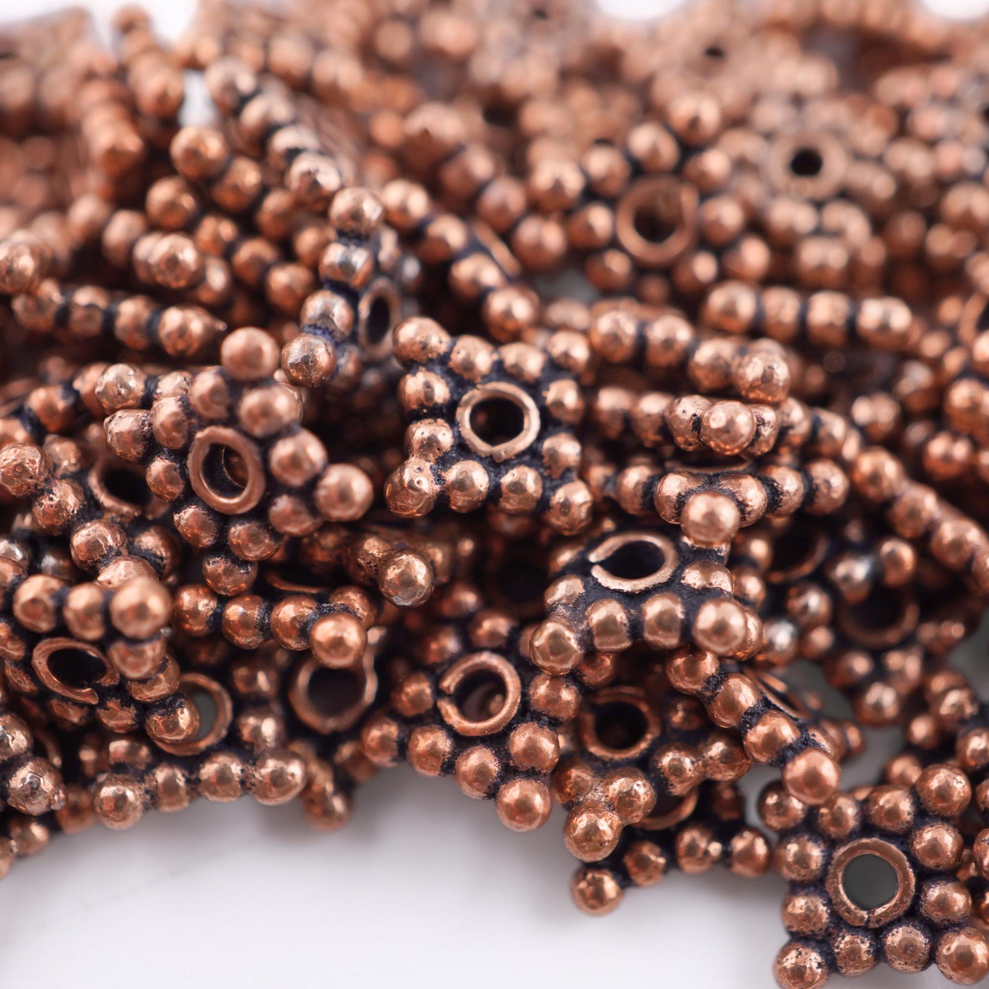 Copper Daisy Spacer TierraCast Beads