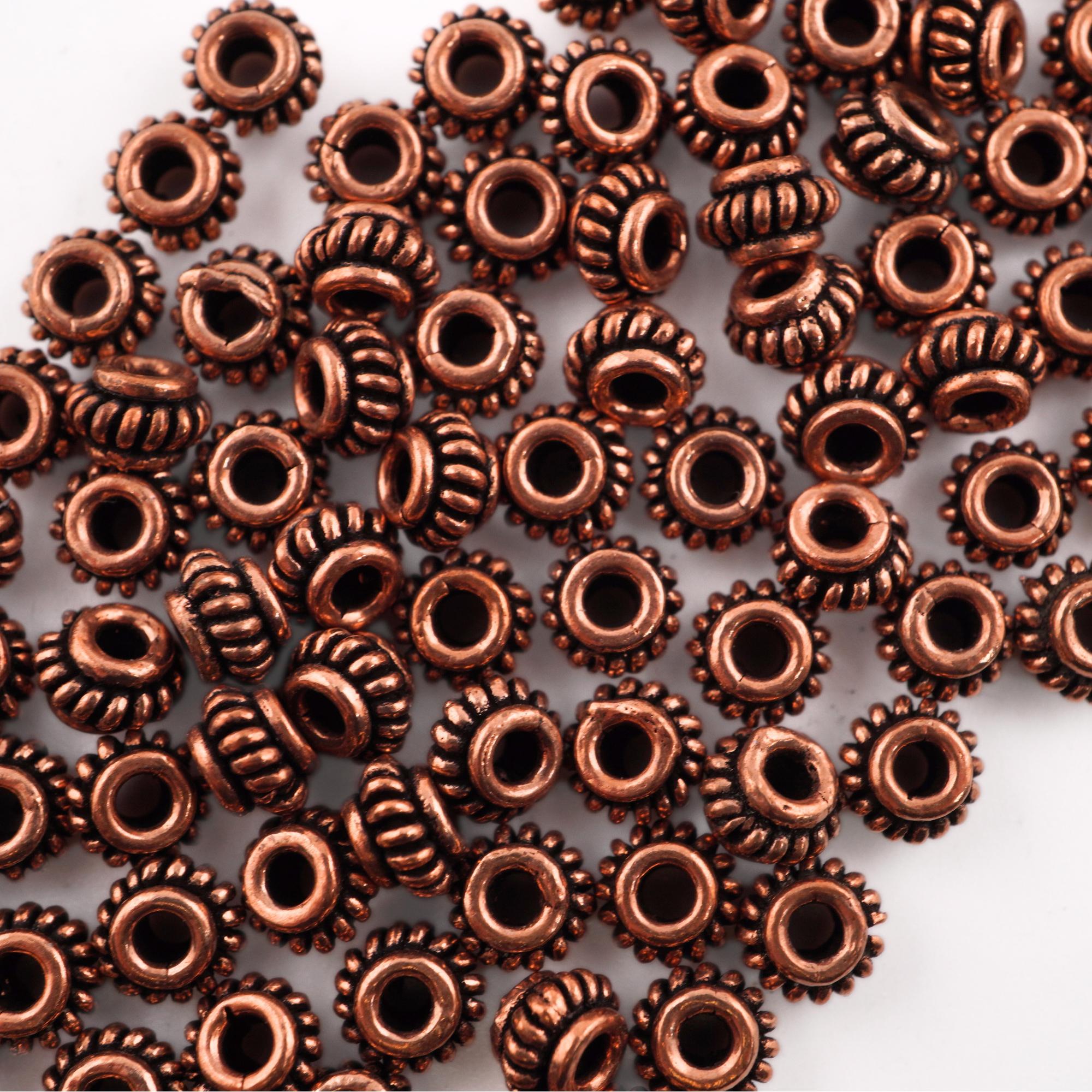 Copper beads for jewelry making
