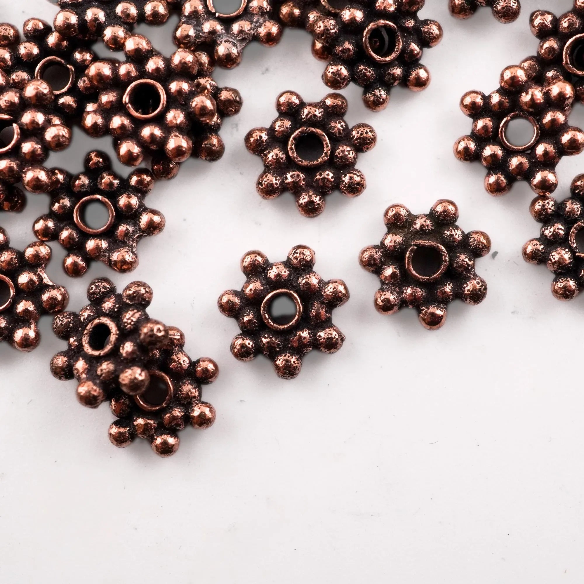 Copper metal beads for DIY jewelry