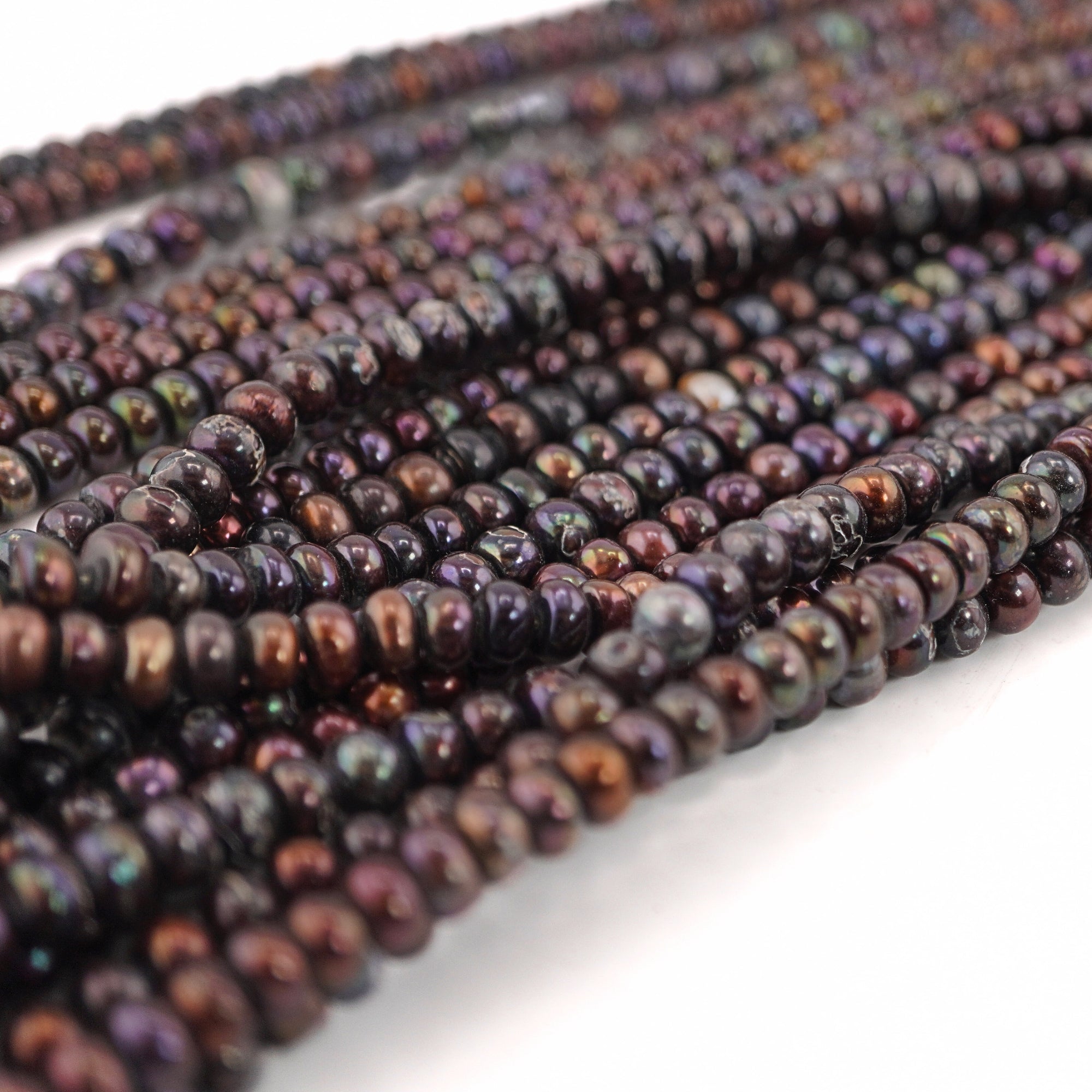 Cultured Freshwater Pearls in Peacock Color