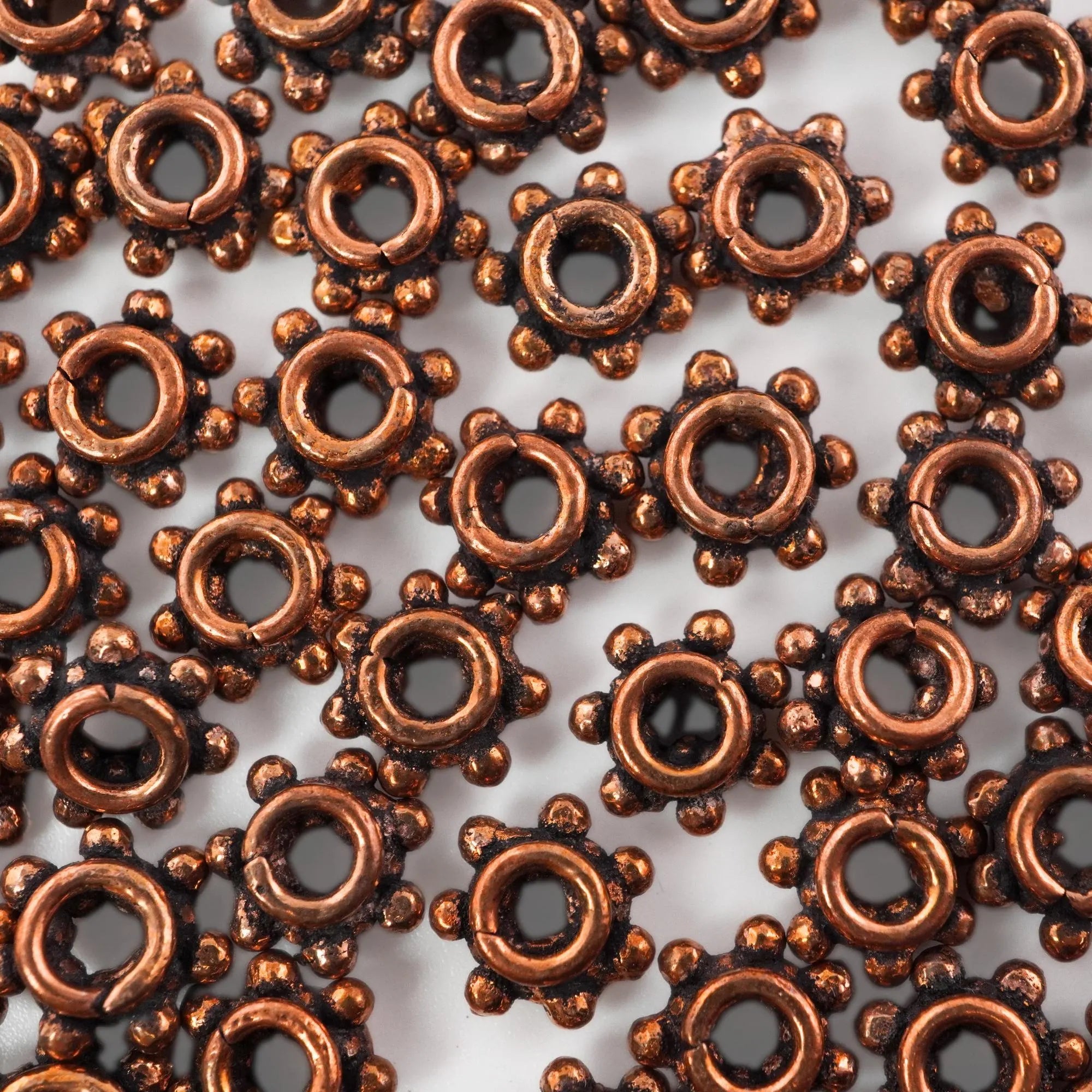 Daisy copper beads for crafts