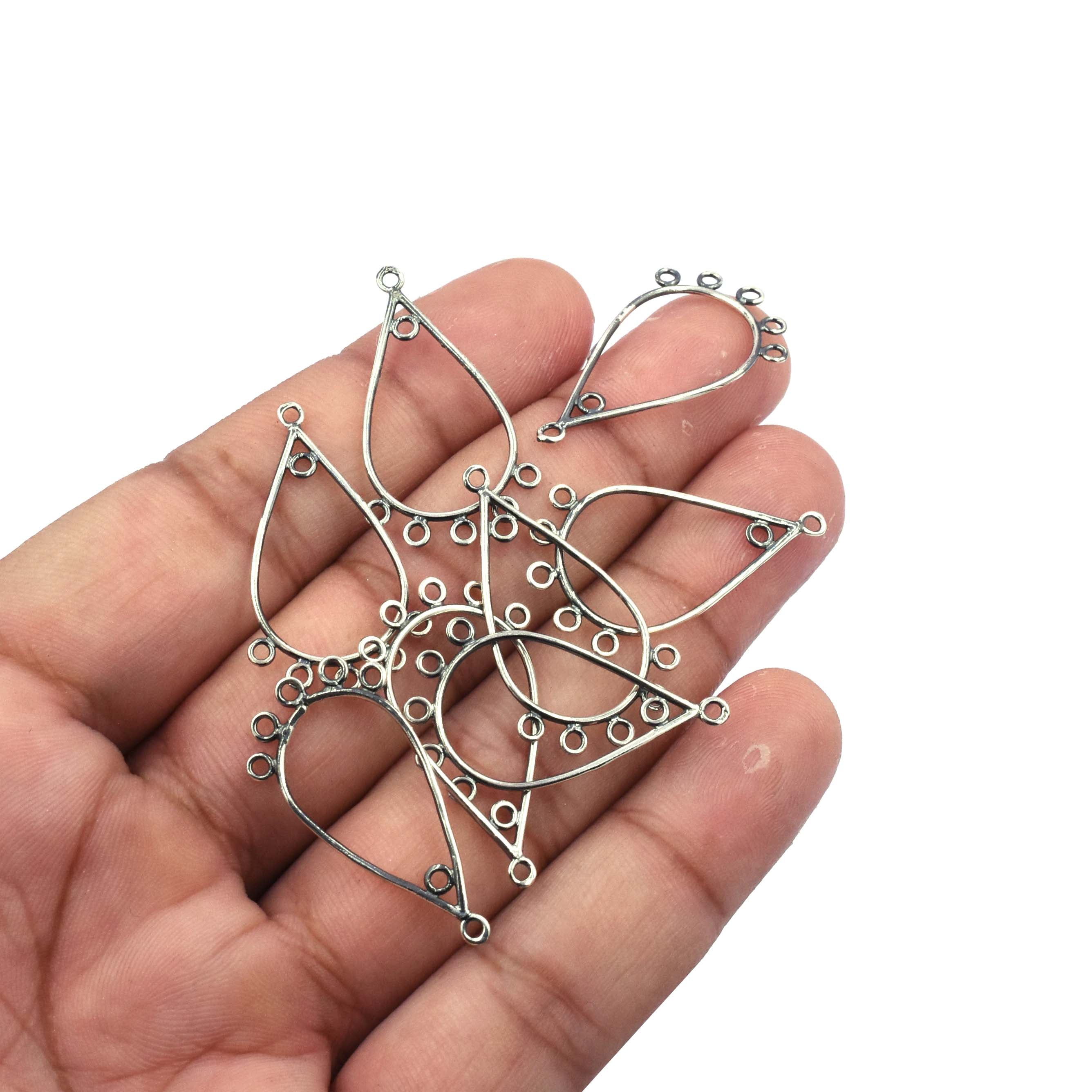 Earrings Silver Frame for Jewelry Making