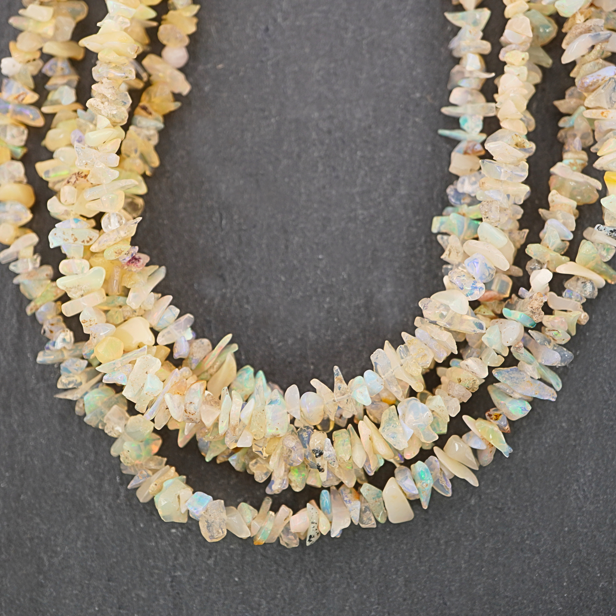 Ethiopian Opal Nuggets Uncut Chips Gemstone Stand Beads