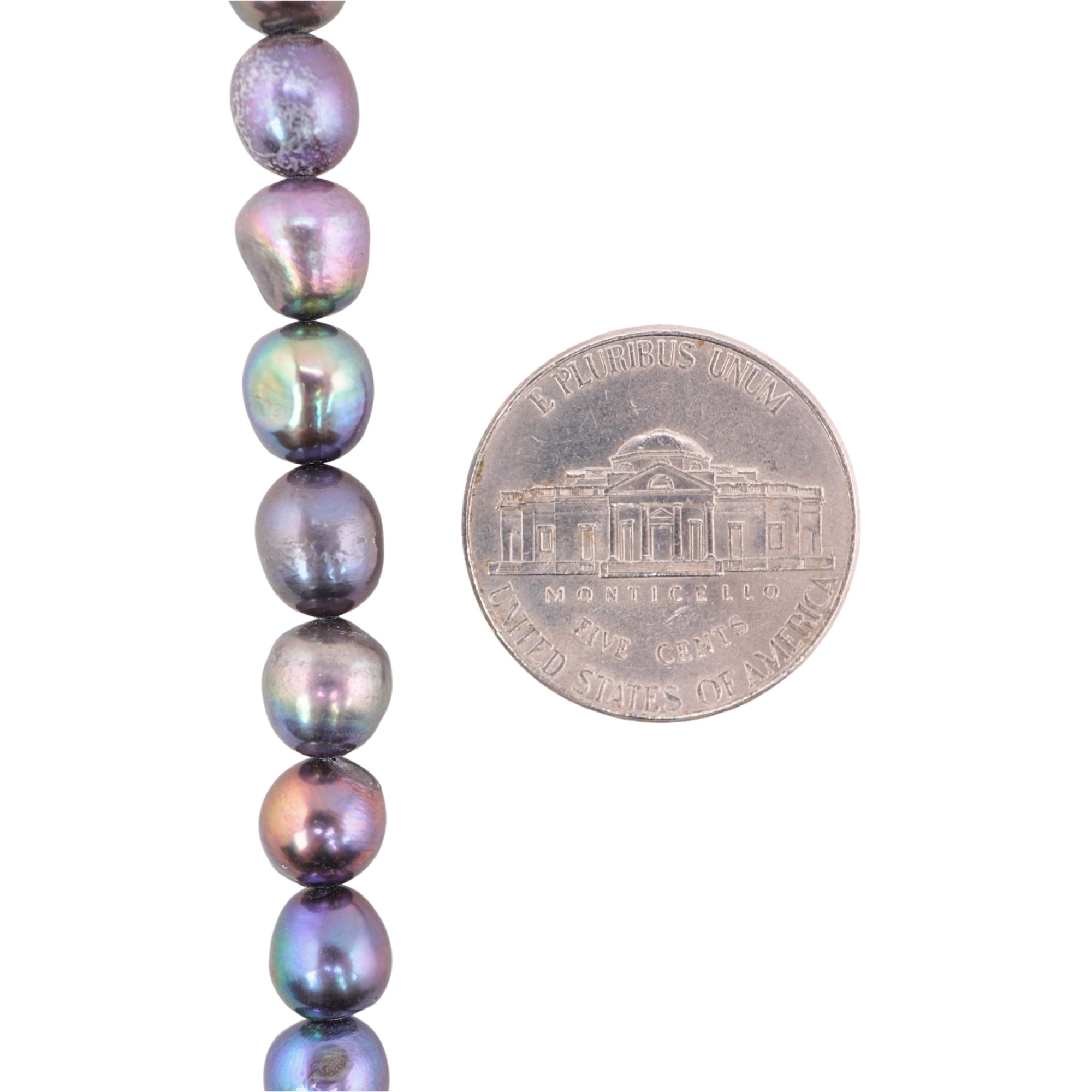 Peacock Rice / Oval Freshwater Pearls Beads