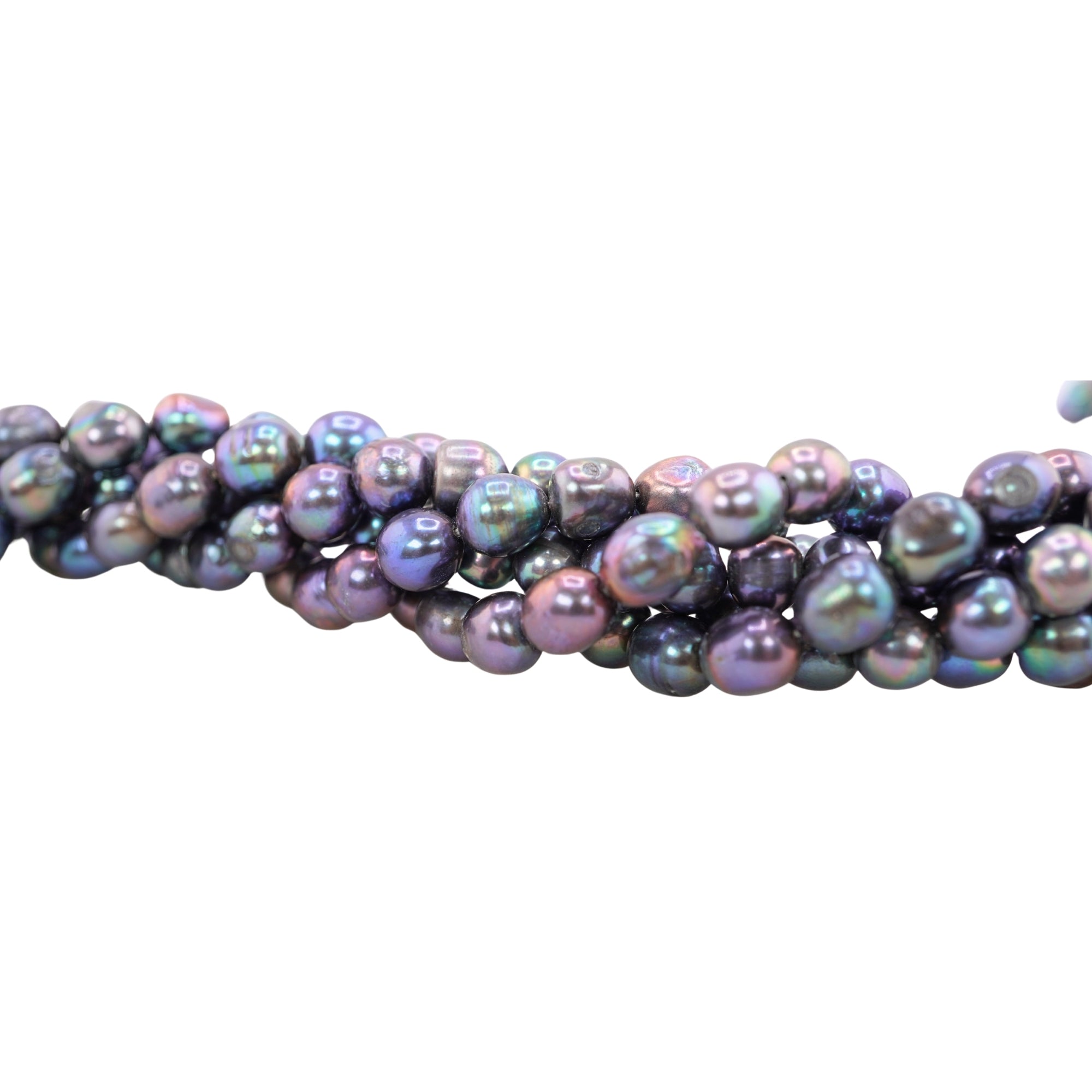 Peacock Rice / Oval Freshwater Pearls Beads