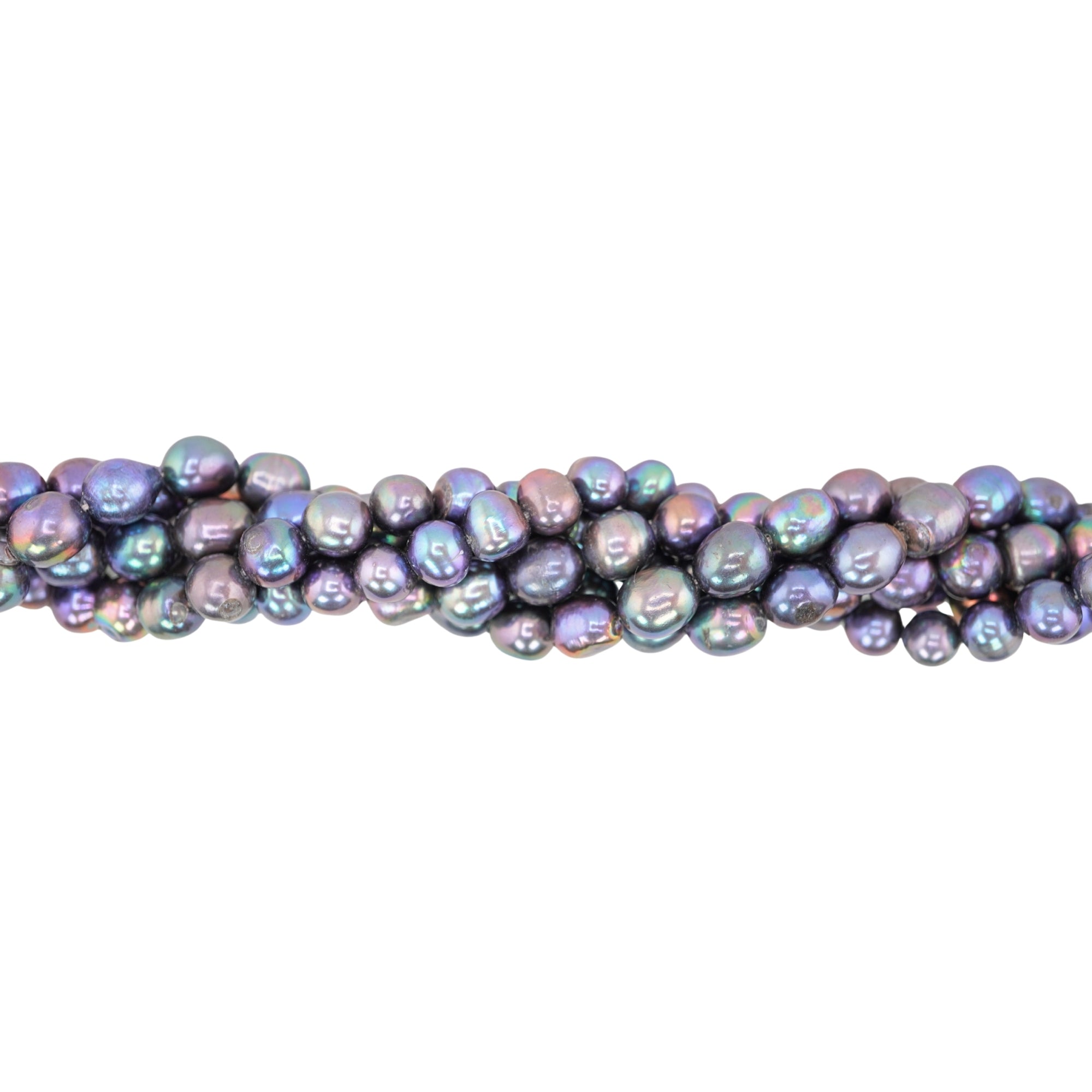 Peacock Rice / Oval Freshwater Pearls Beads