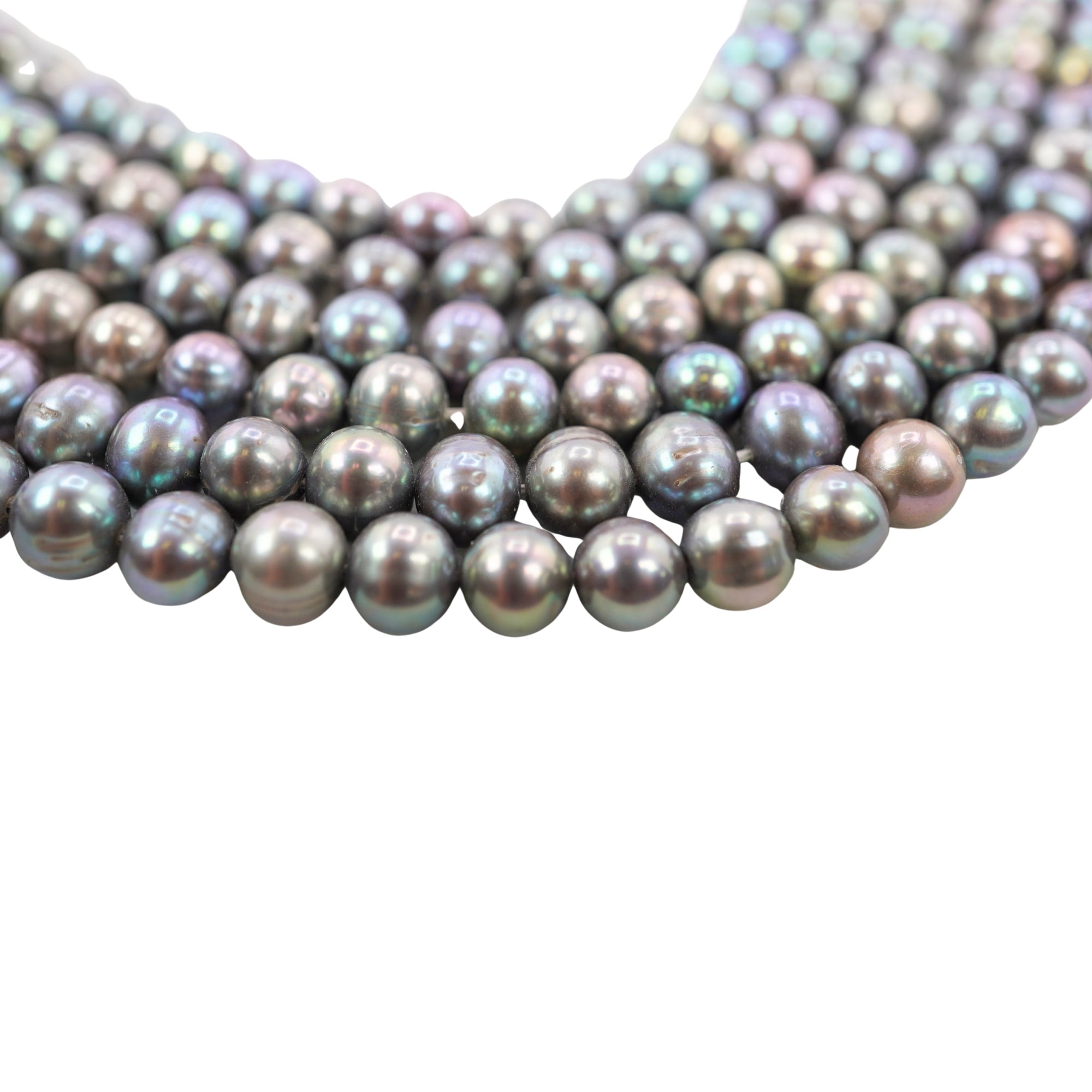 Gray Potato Freshwater Pearls Beads