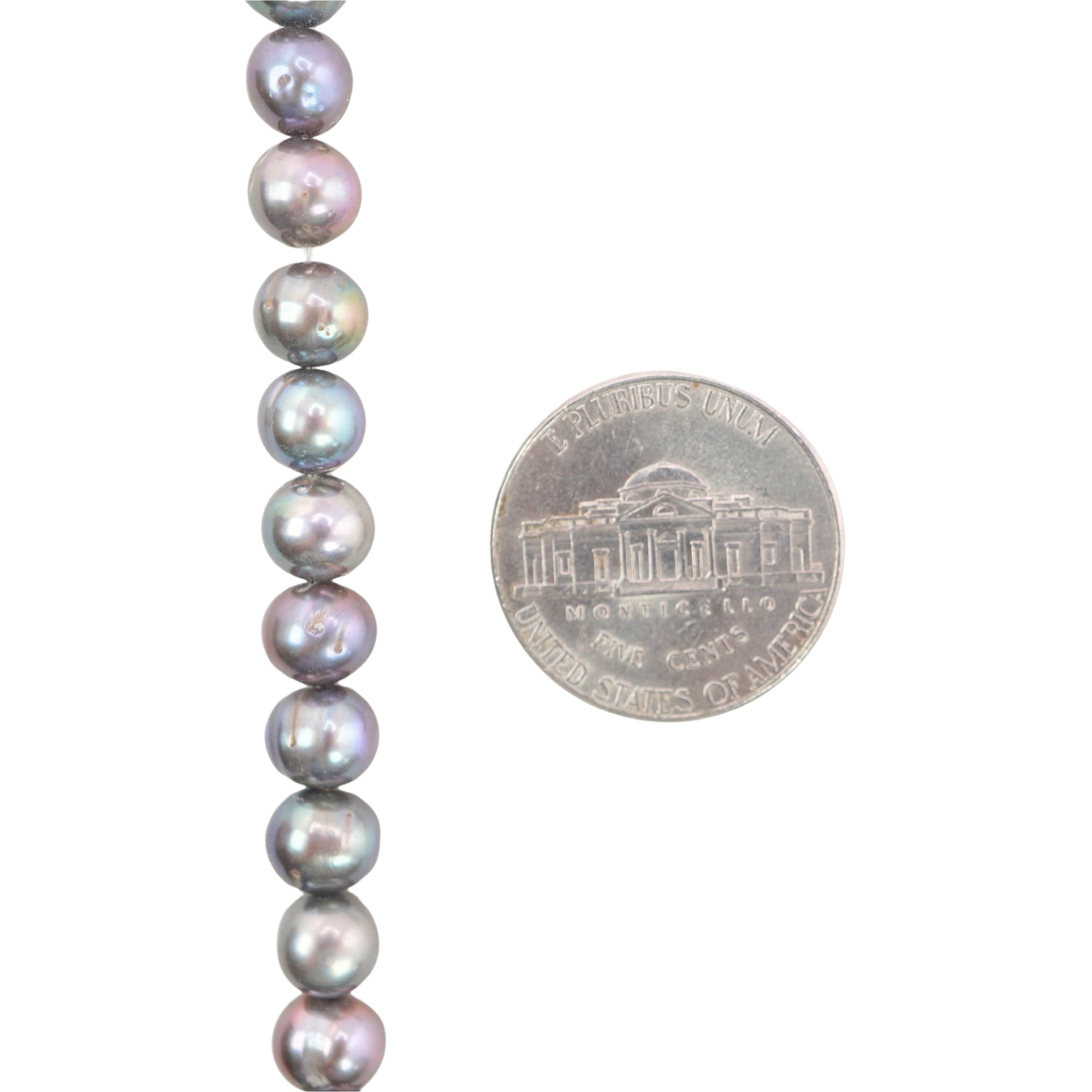 Gray Potato Freshwater Pearls Beads