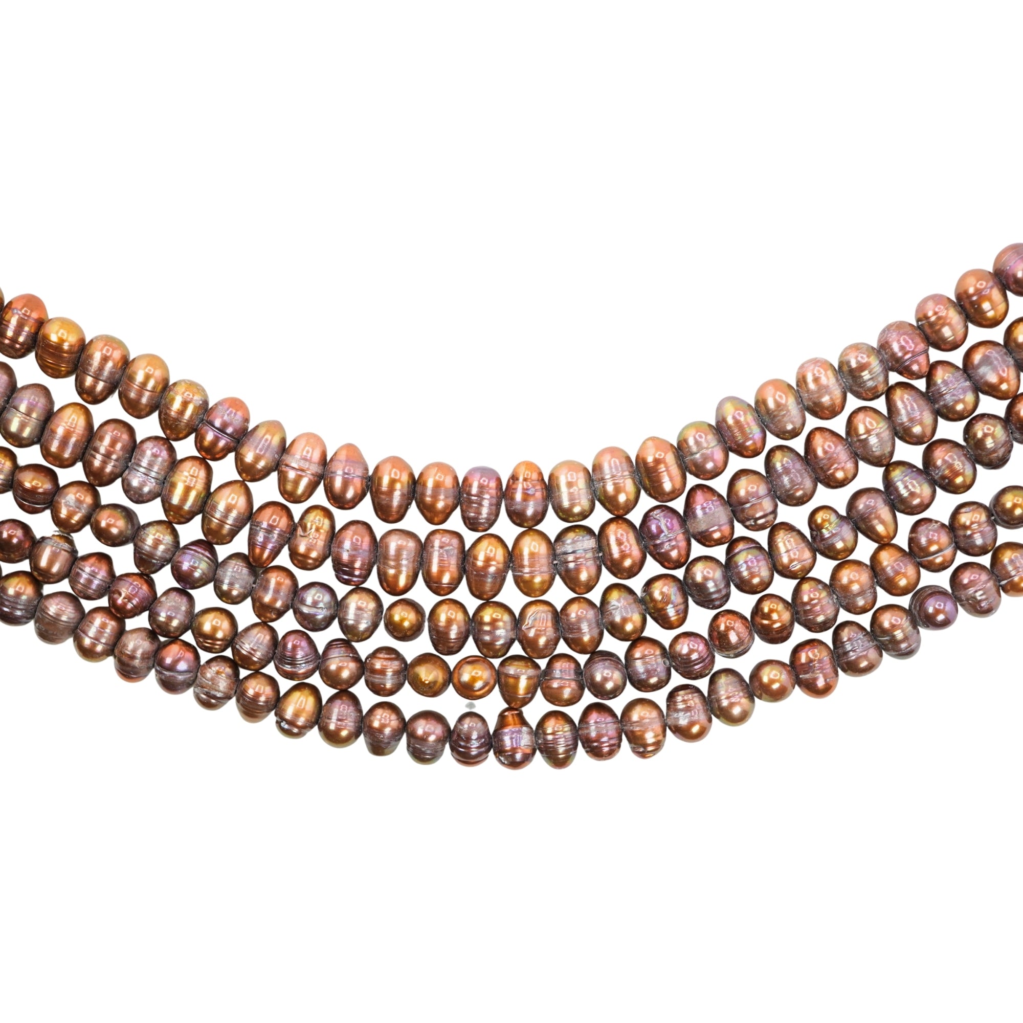 Chocolate Potato Freshwater Pearls Beads