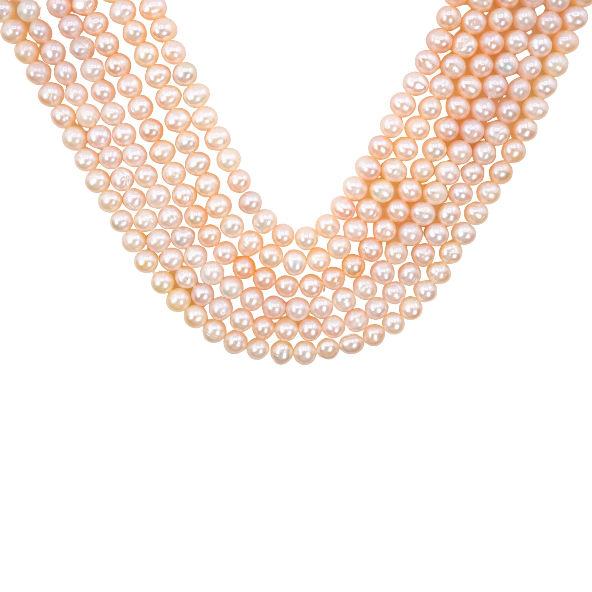 Peach Potato Freshwater Pearls Beads