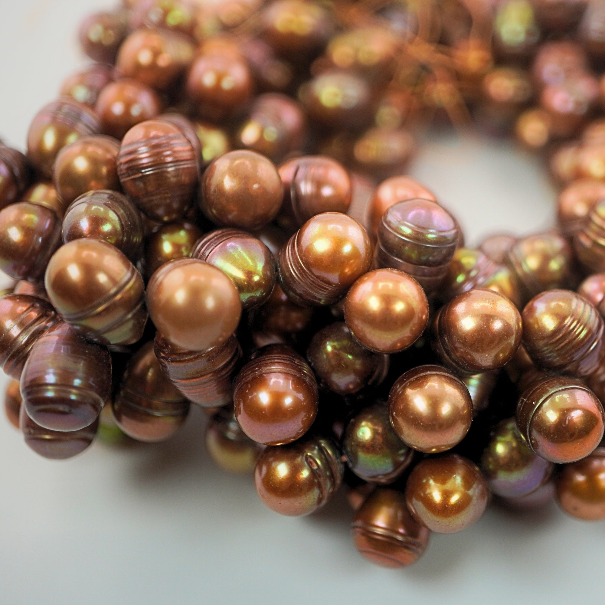 Jewelry making brown pearls