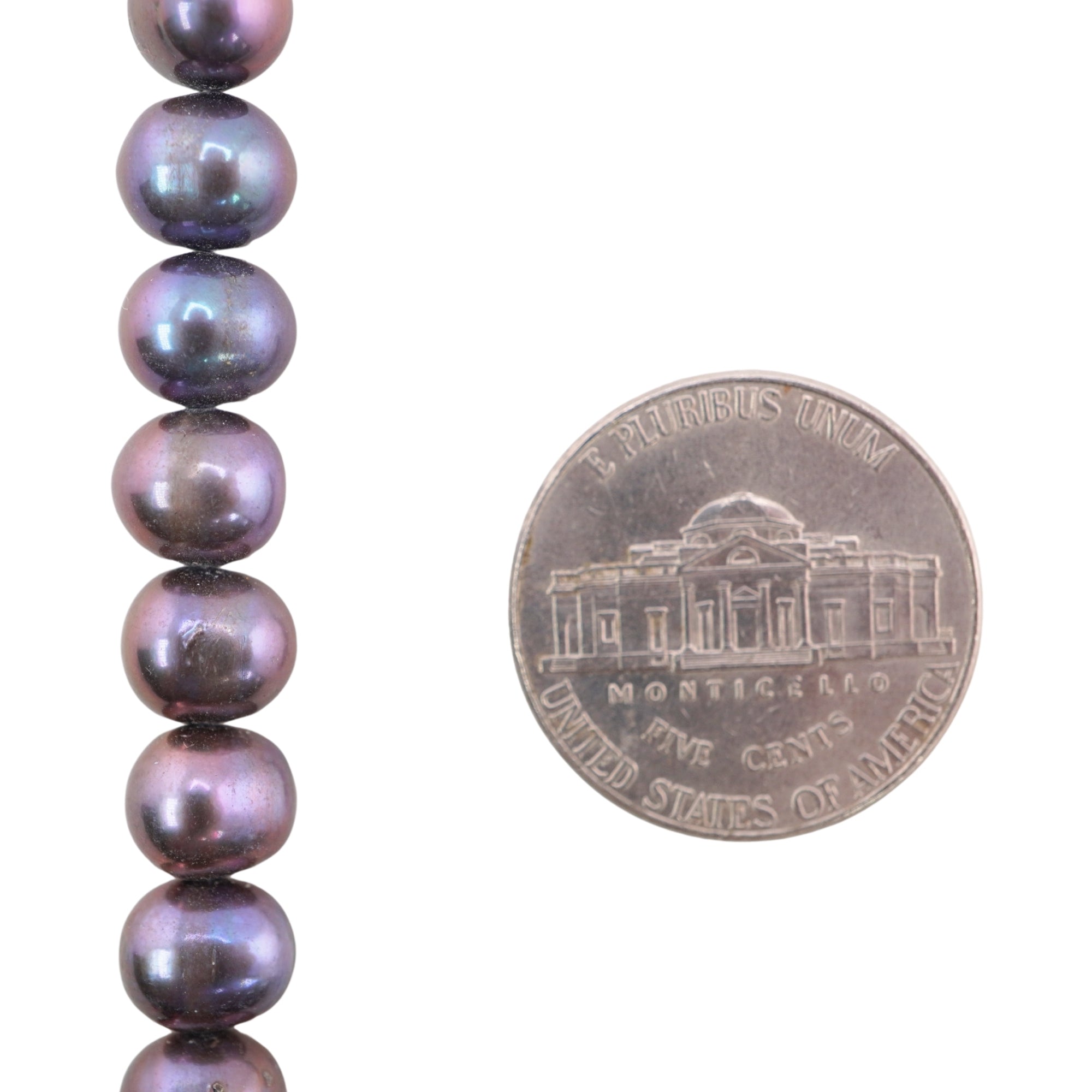 Peacock Oval Round Freshwater Pearls Beads