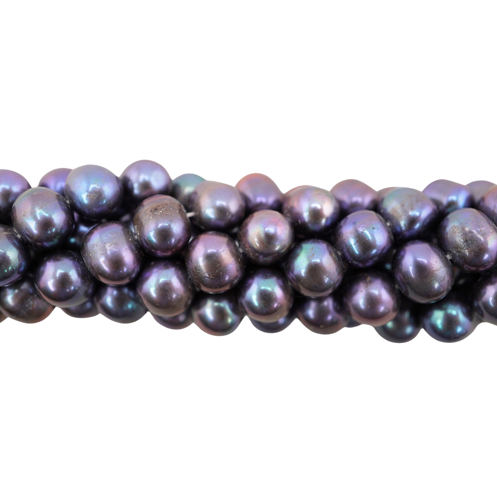 Peacock Oval Round Freshwater Pearls Beads