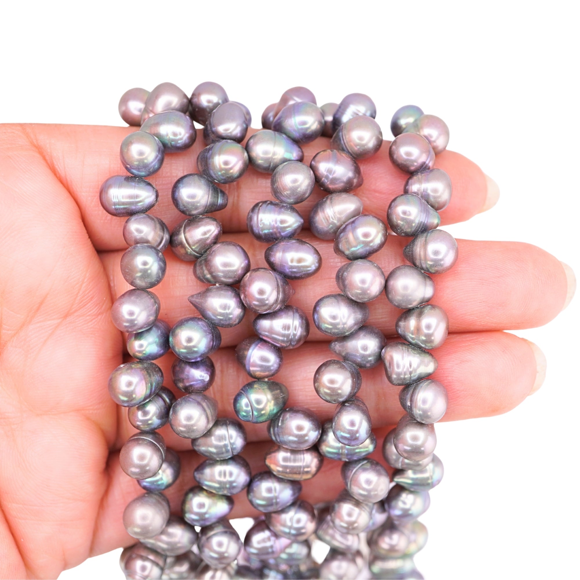 Peacock Oval Freshwater Pearls Beads