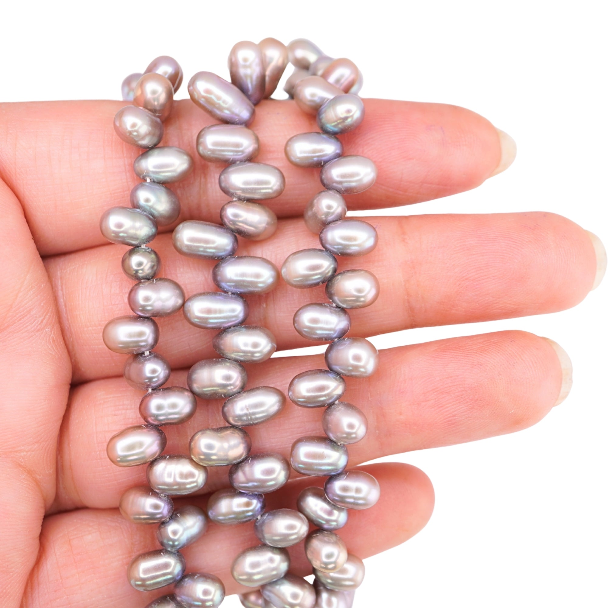 Peacock Oval Freshwater Pearls Beads