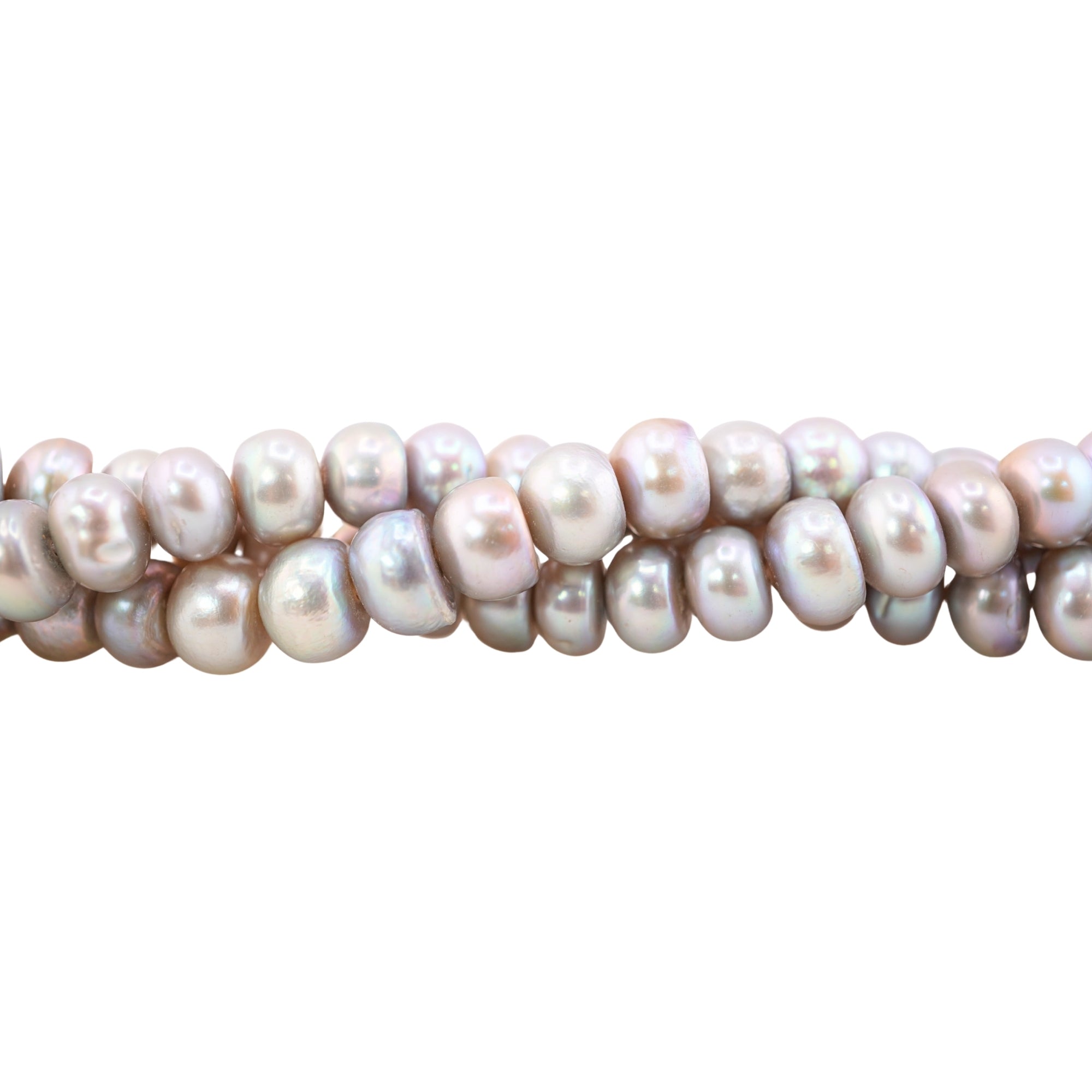 Gray Potato Freshwater Pearls Beads