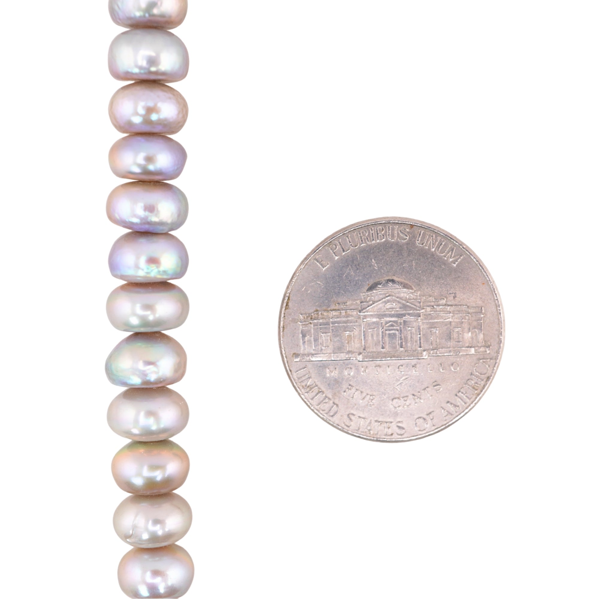 Gray Potato Freshwater Pearls Beads