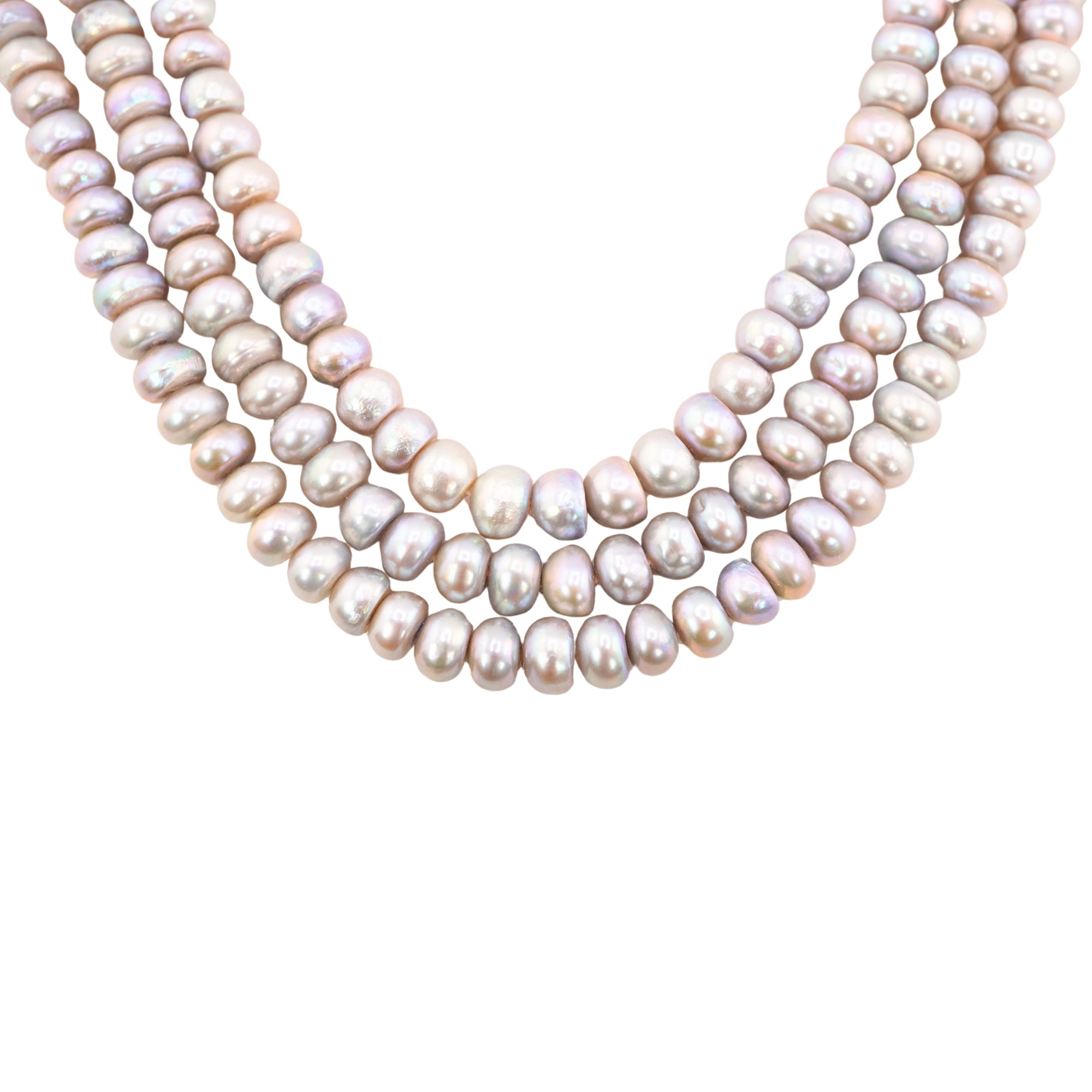 Gray Potato Freshwater Pearls Beads
