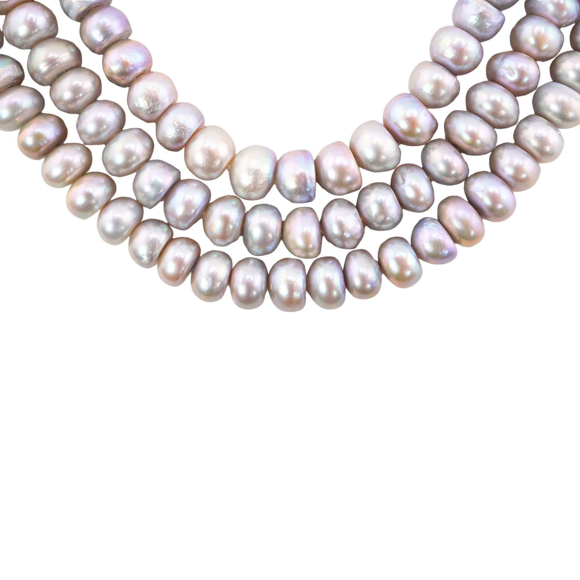 Gray Potato Freshwater Pearls Beads