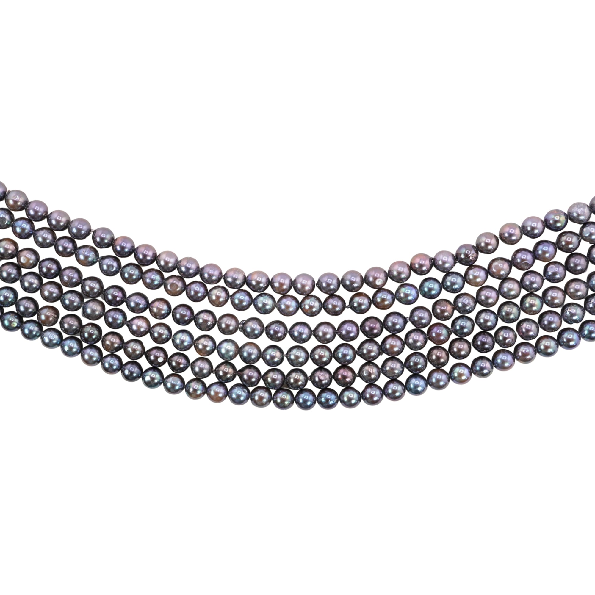 Peacock Round Freshwater Pearls Beads