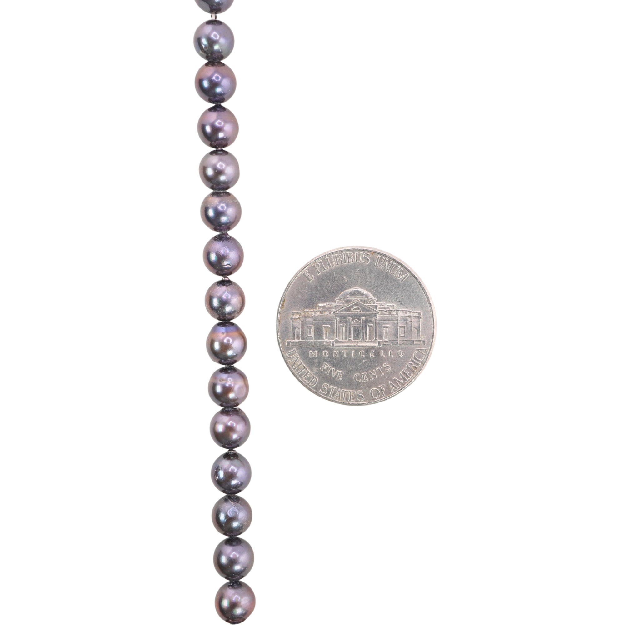 Peacock Round Freshwater Pearls Beads