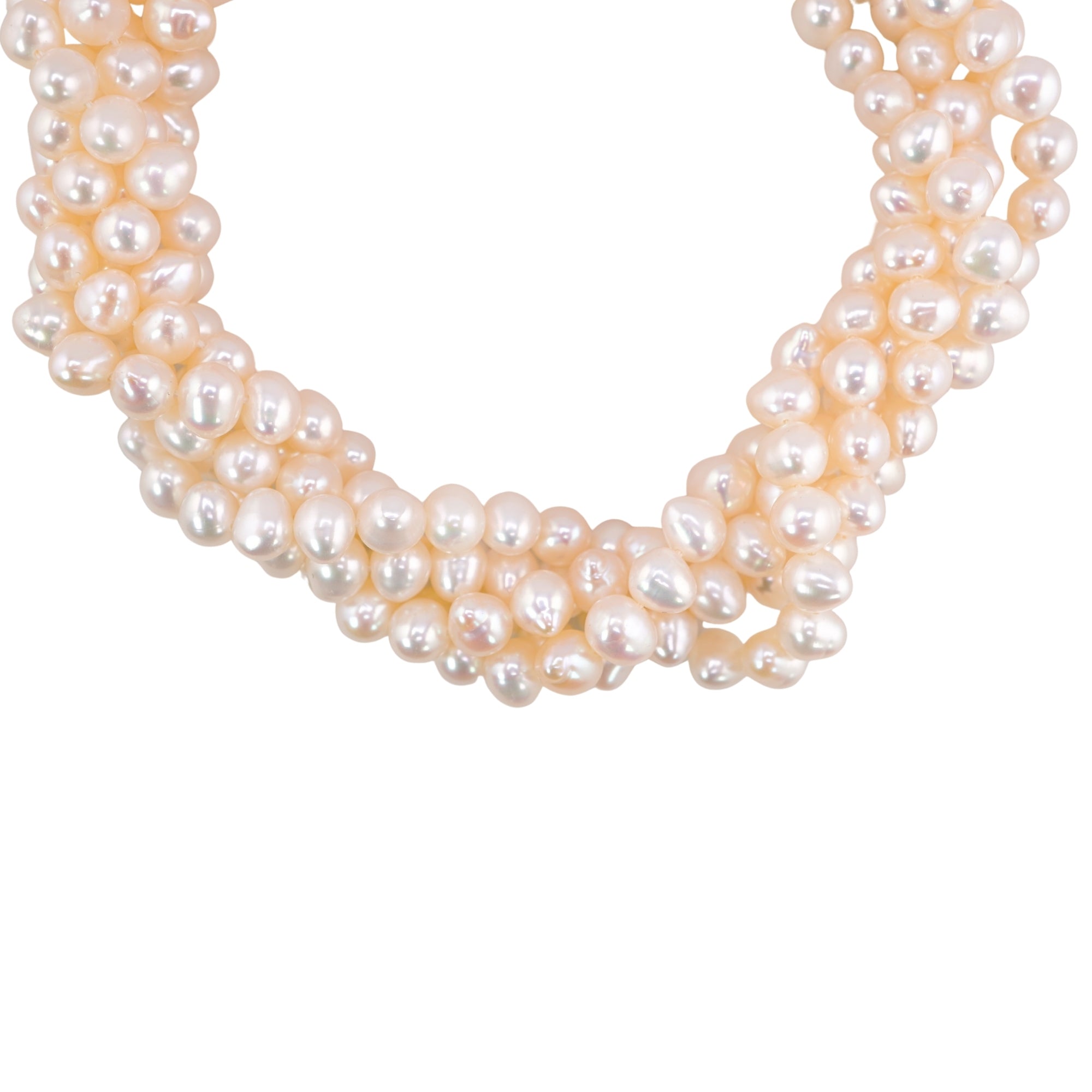 White Oval Freshwater Pearls Beads