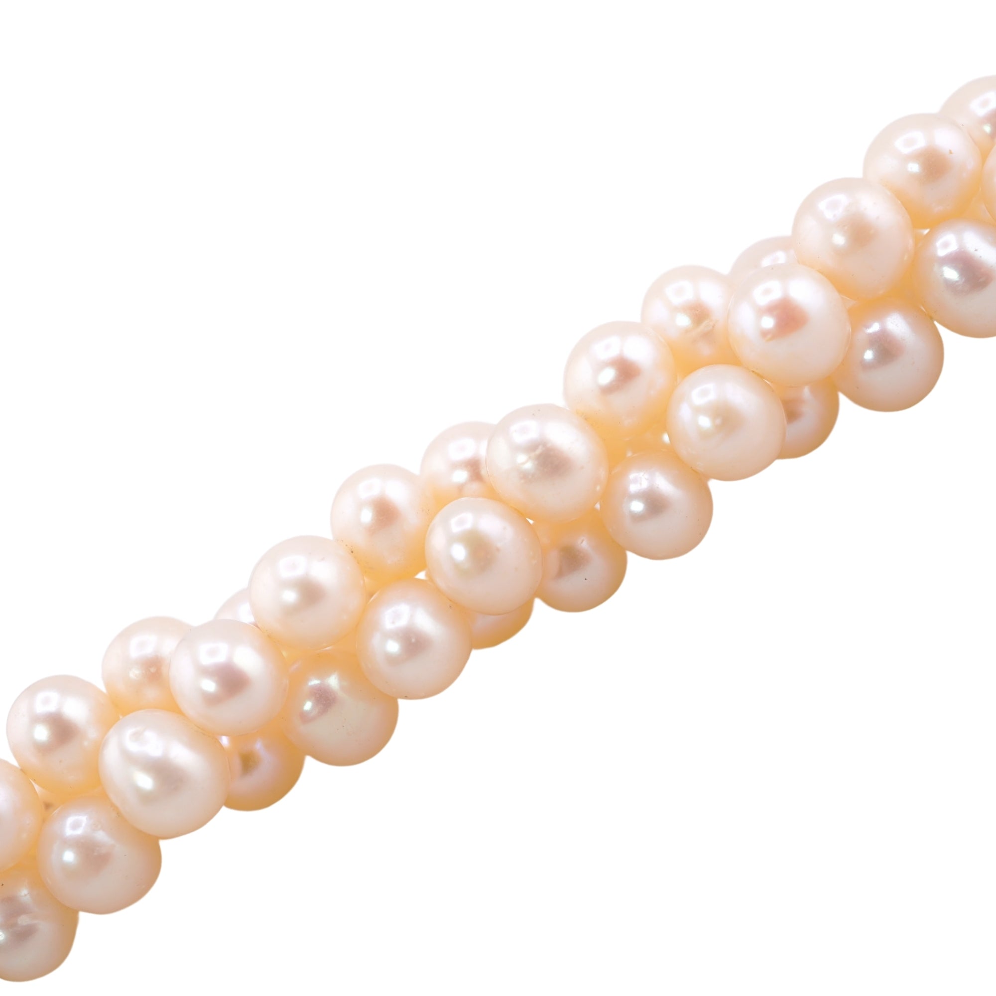 White Oval Freshwater Pearls Beads