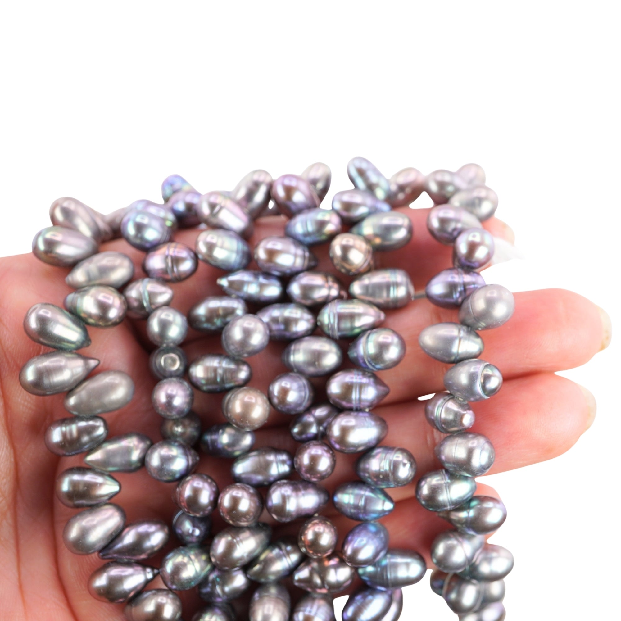 Peacock Oval Freshwater Pearls Beads