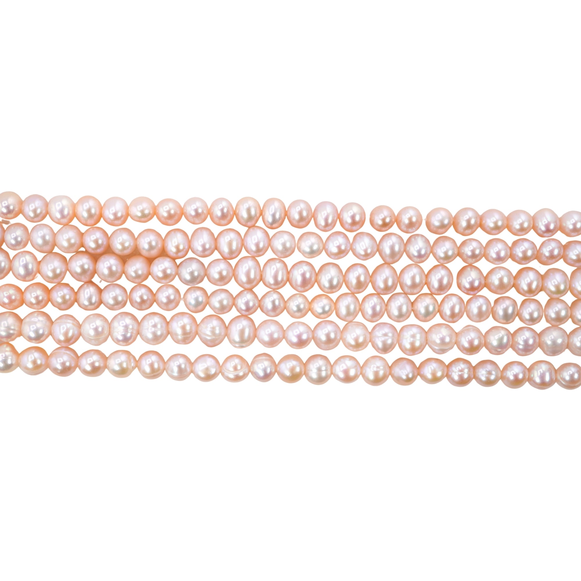 Peach Potato Freshwater Pearls Beads