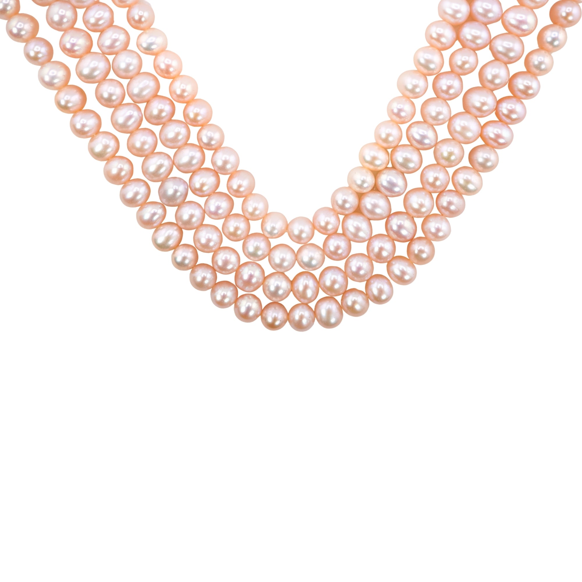 Peach Potato Freshwater Pearls Beads