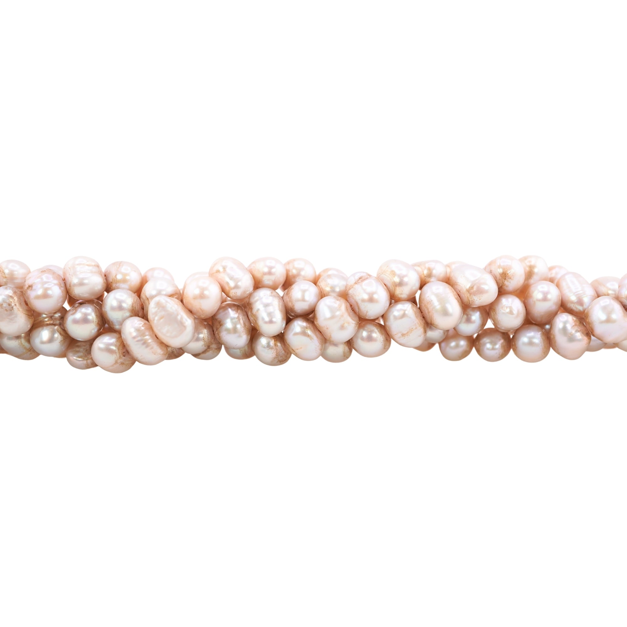 Champagne Gray Baroque Freshwater Pearls Beads