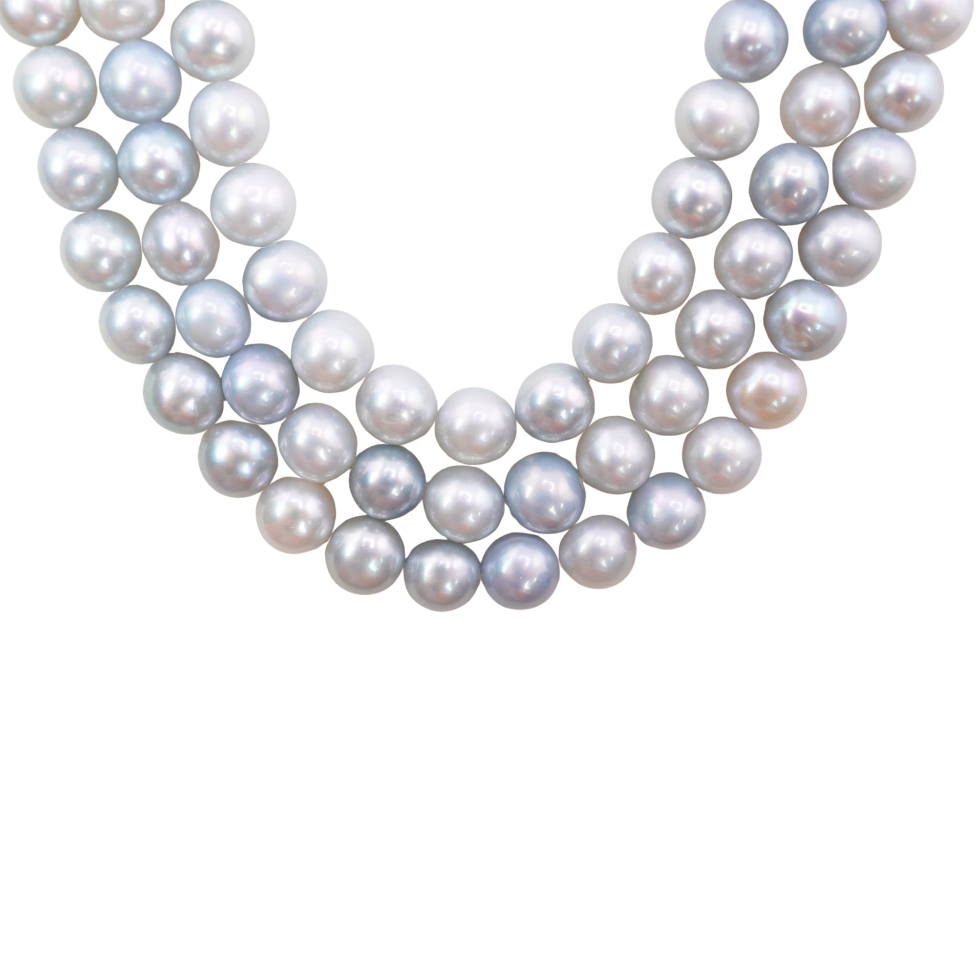 Sky Blue Near Round Freshwater Pearls Beads