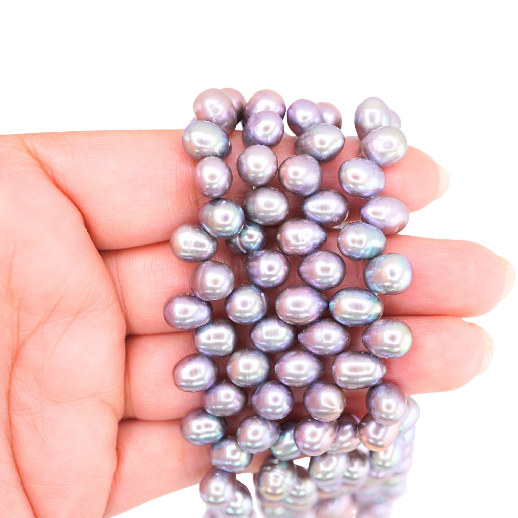 Peacock Oval Freshwater Pearls Beads