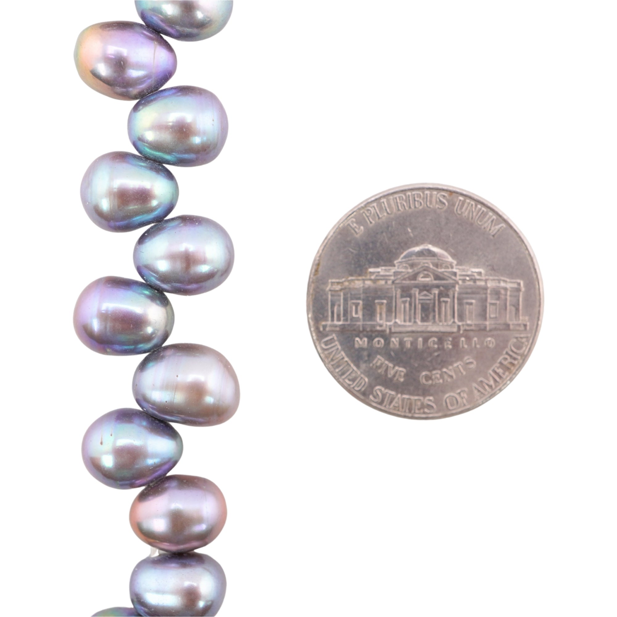 Peacock Oval Freshwater Pearls Beads