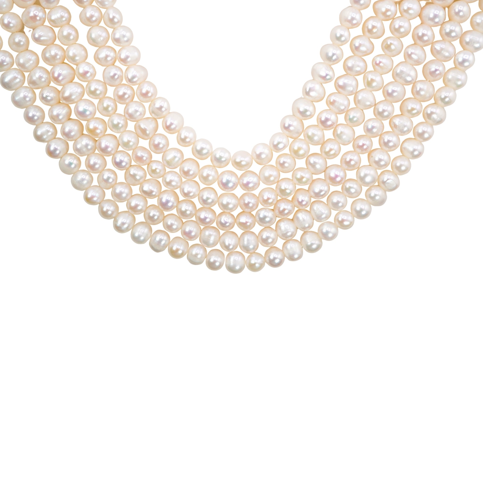 White Potato Freshwater Pearls Beads