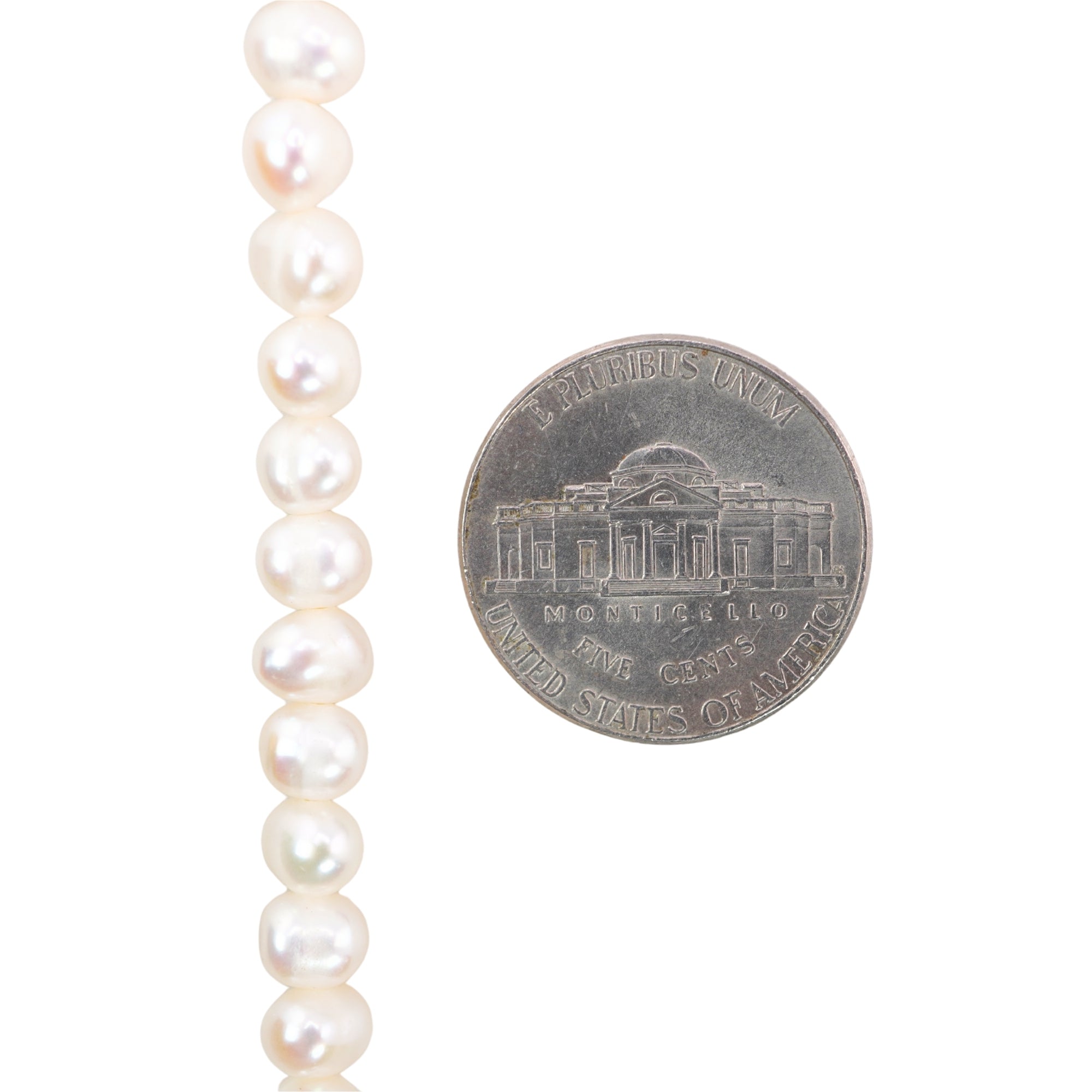 White Potato Freshwater Pearls Beads