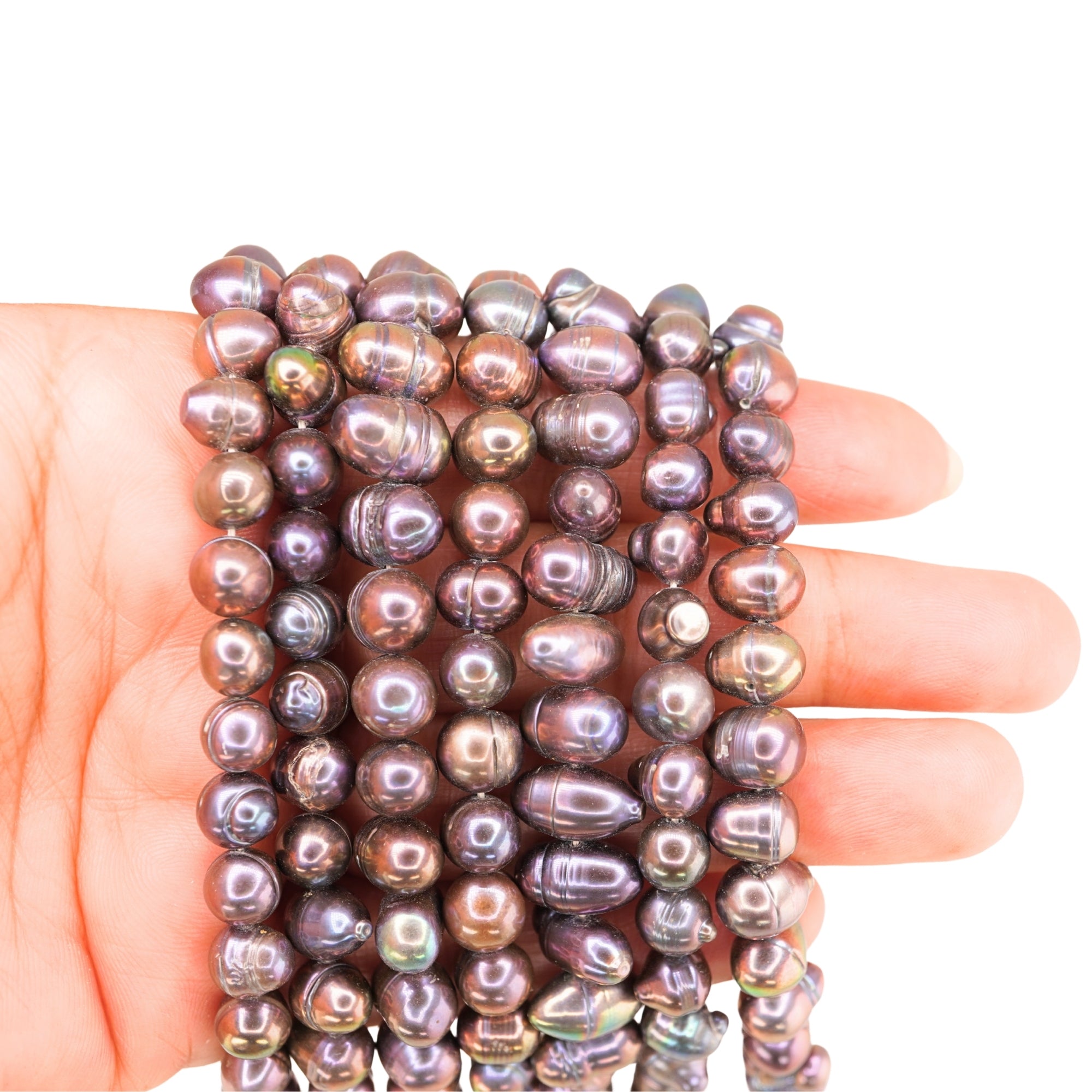 Peacock Oval Freshwater Pearls Beads