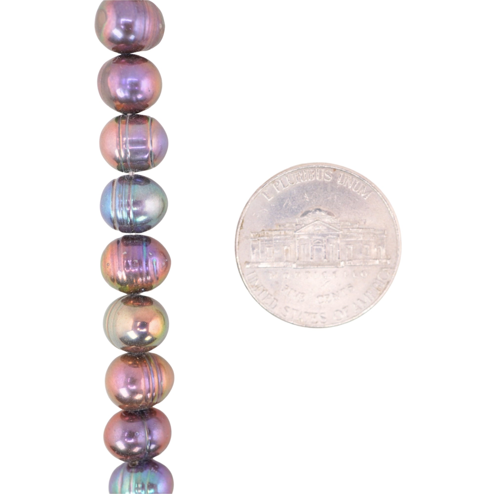 Peacock Oval Freshwater Pearls Beads