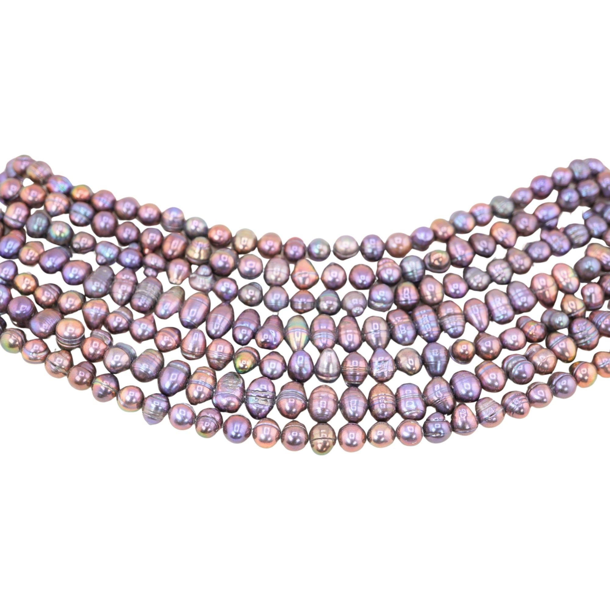 Peacock Oval Freshwater Pearls Beads