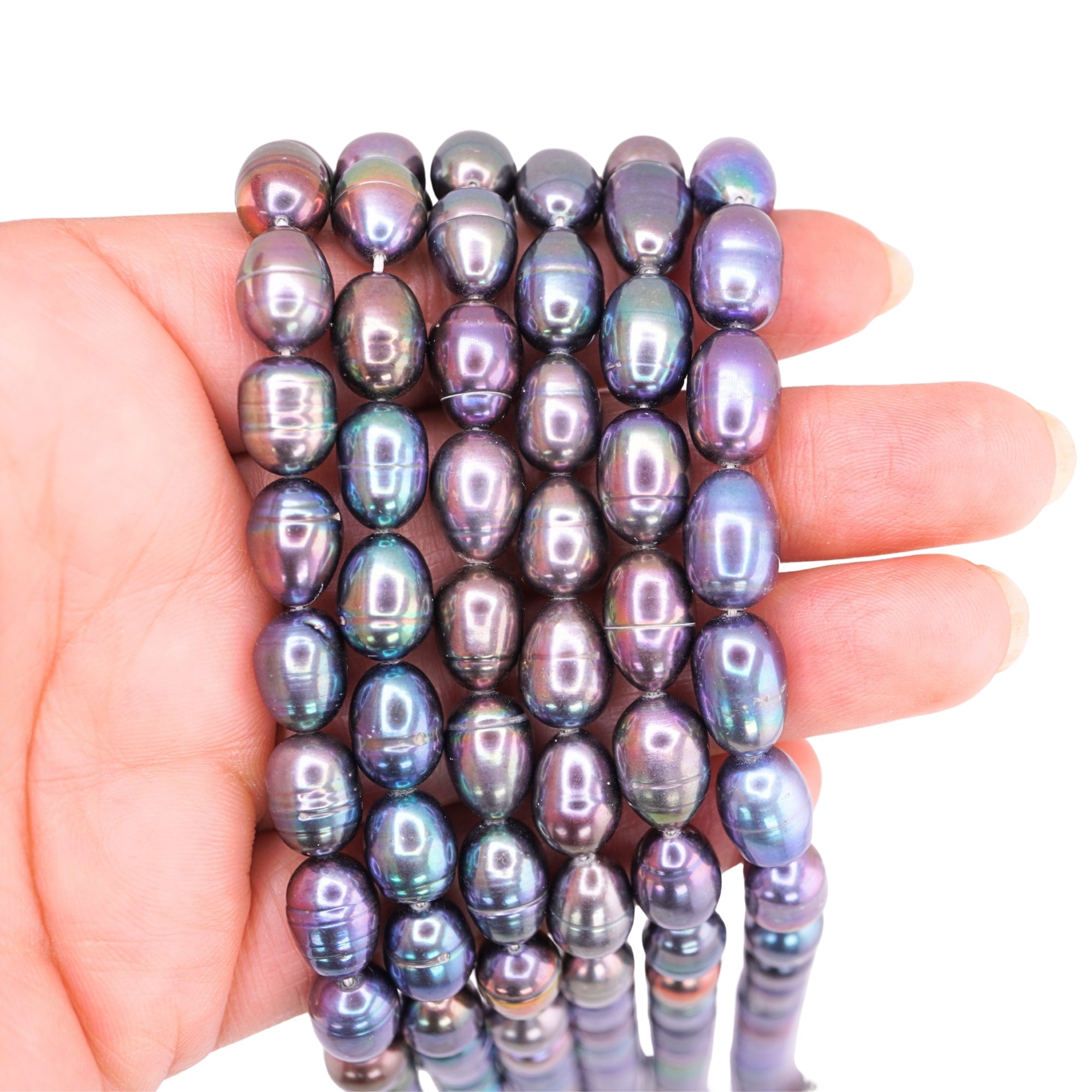 Peacock Oval Freshwater Pearls Beads