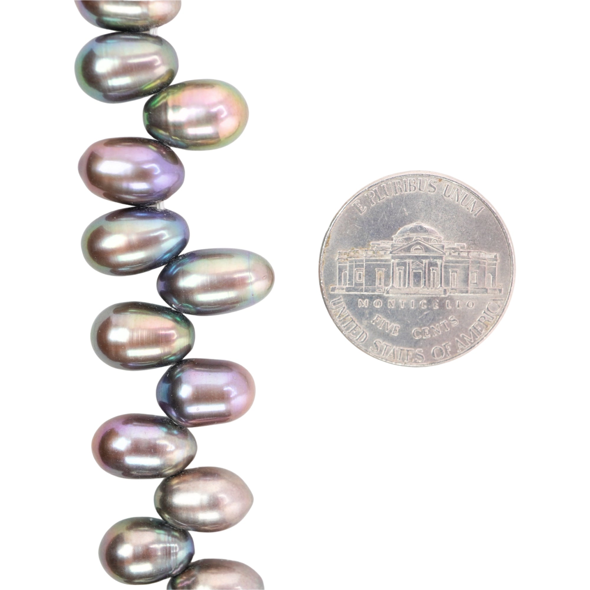 Peacock Oval Freshwater Pearls Beads